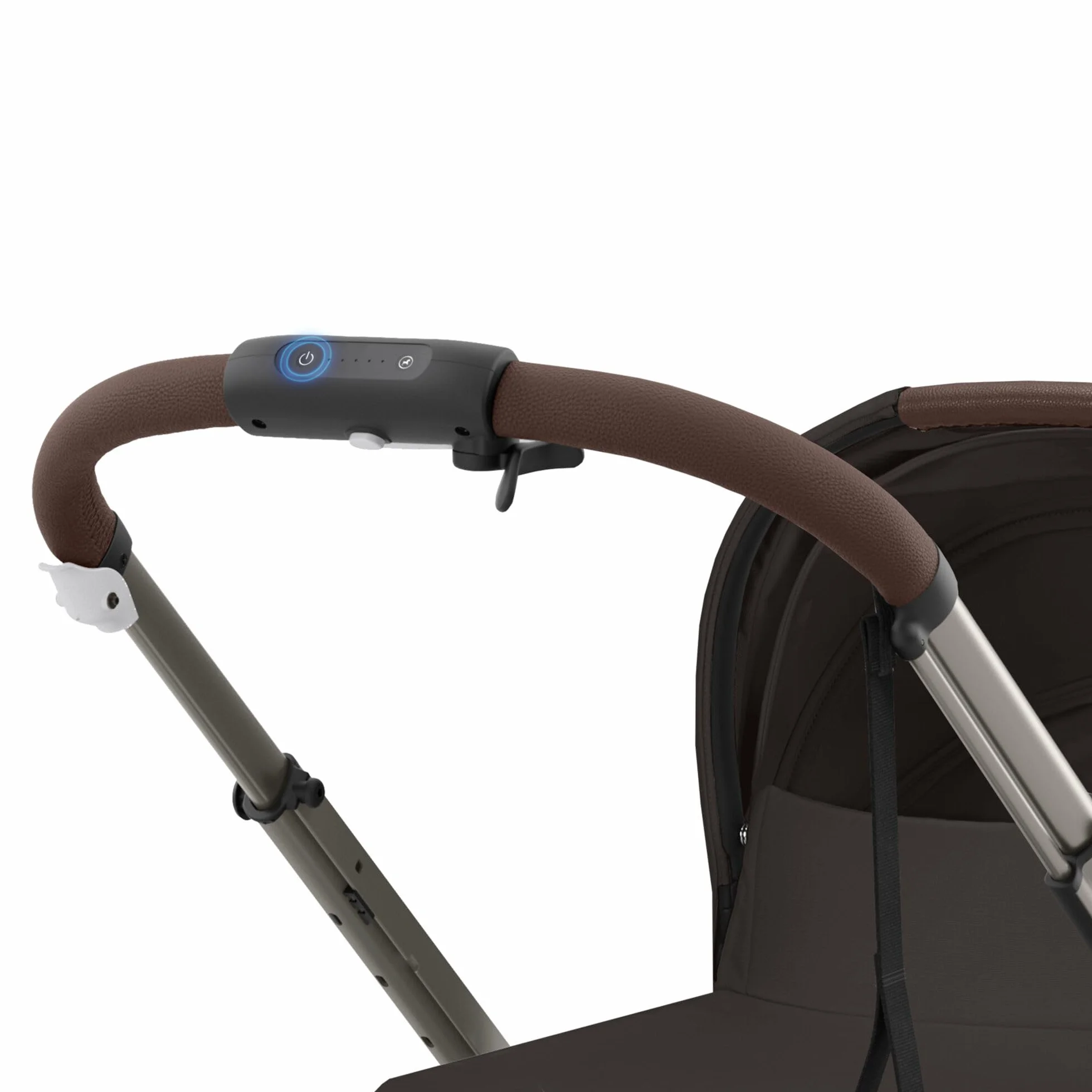 CYBEX Passeggino Gold e-GAZELLE S, max. 22 kg, sistema all-in-1 con azionamento elettrico, Chocolate Brown