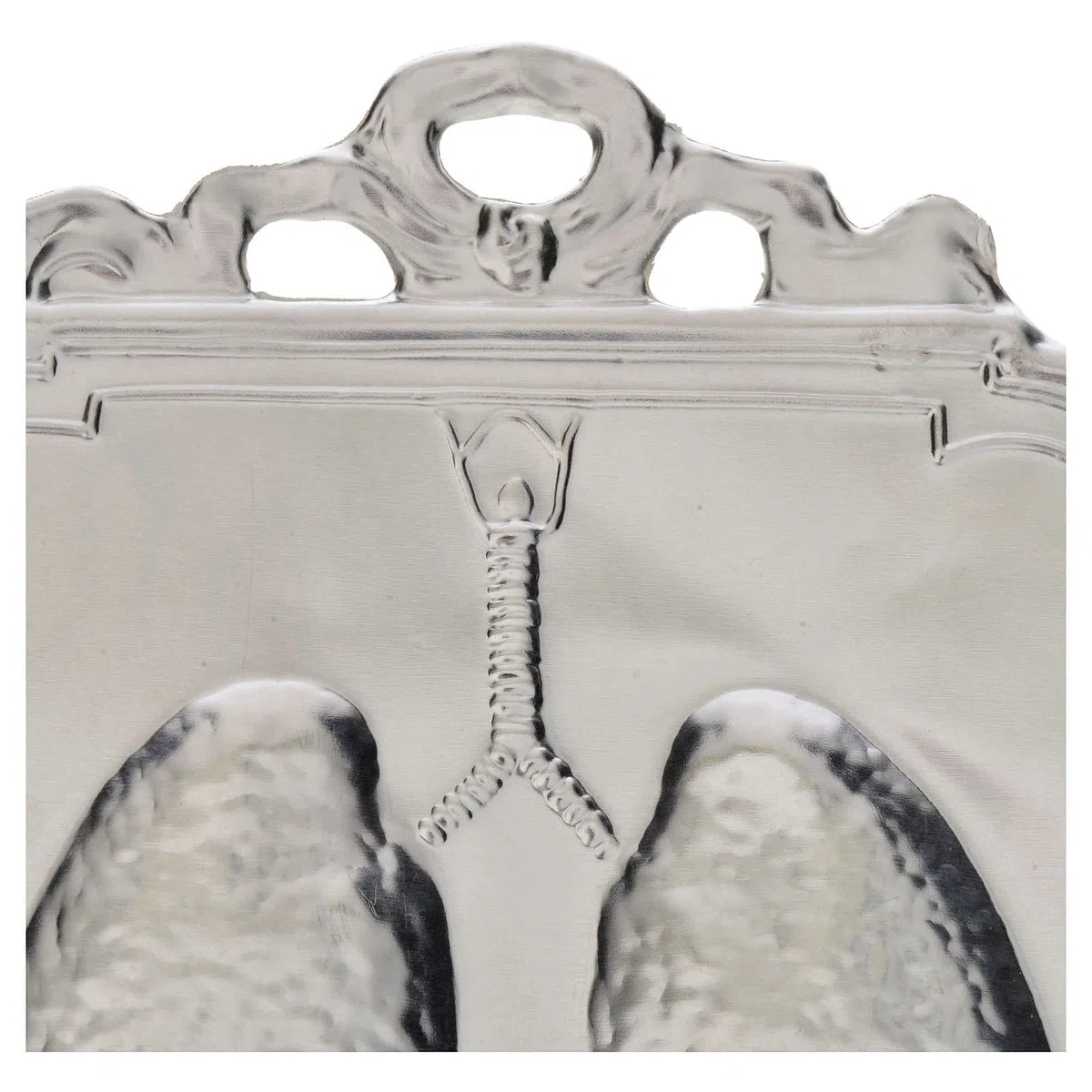 Ex voto polmoni 12x9 cm, Argento