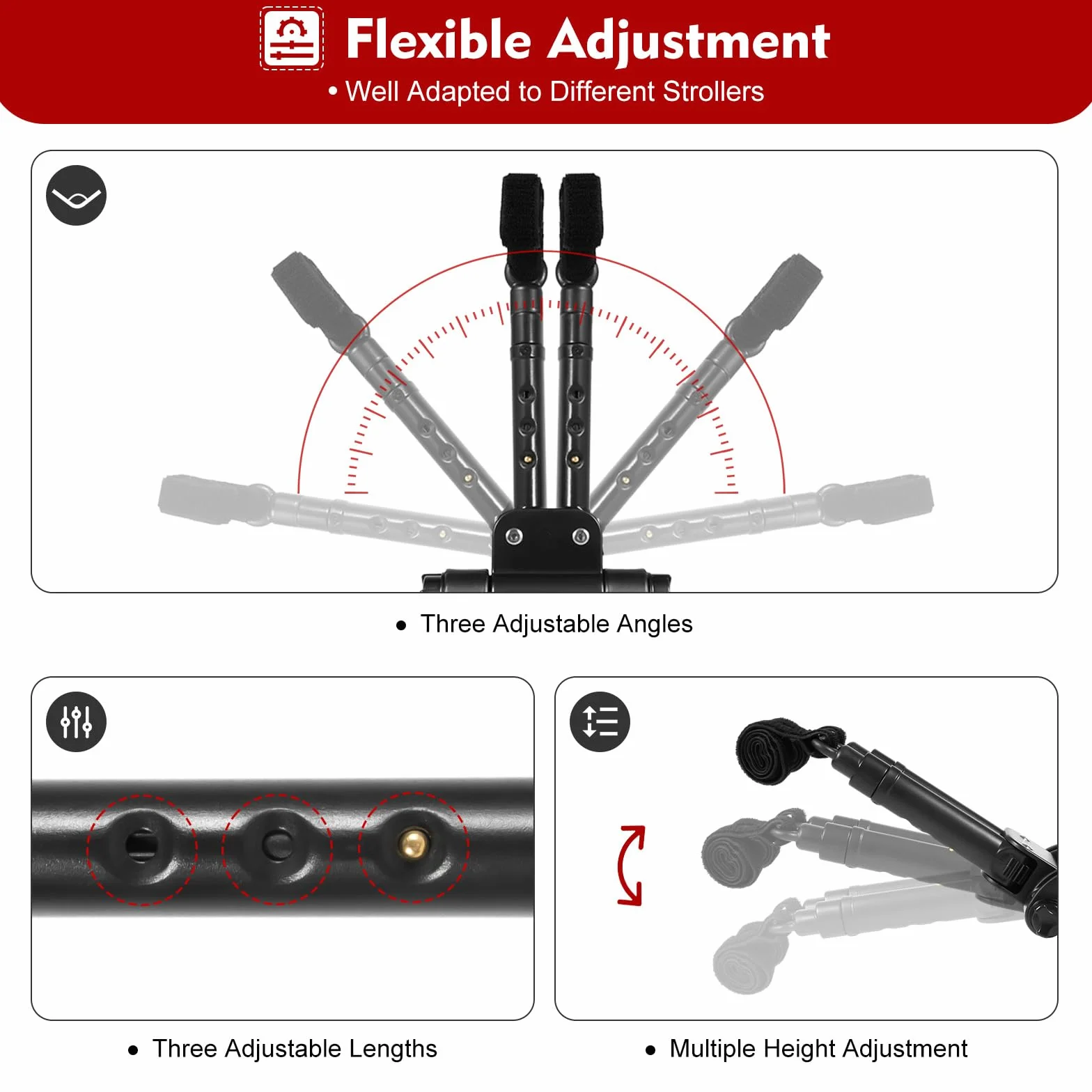 Pedana universale per passeggino con sedile, per passeggino, accessori per passeggino, design a due ruote, fino a 25 kg, adatta per bambini da 2 a 6 anni, colore nero