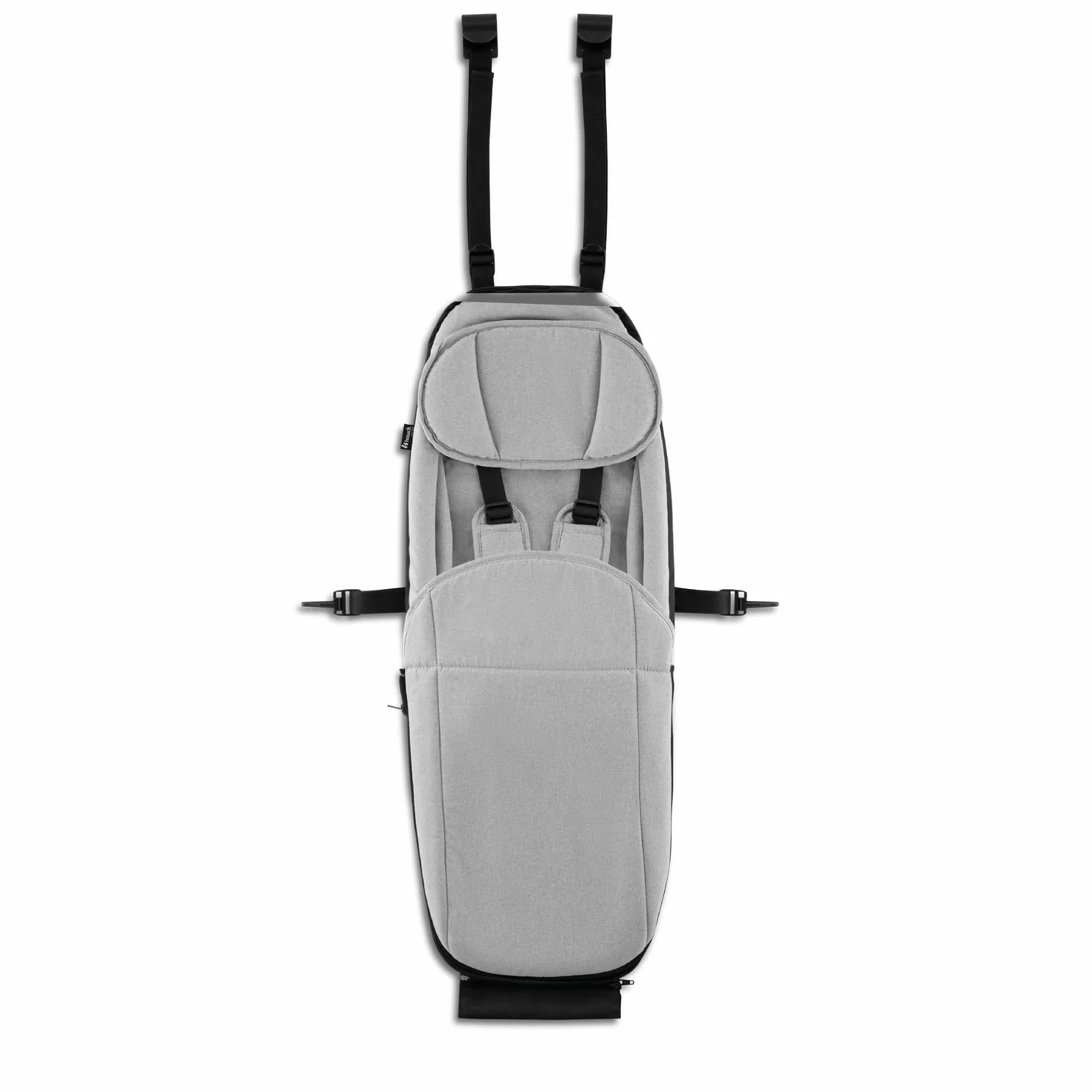 Hauck Baby Lounger 2 Grey Seggiolino Rimorchio Bici Dryk Duo Dryk Duo Plus Bike N Walk Duo 1-10 Mesi Max 75 cm 10 kg Cintura 5 Punti Poggiatesta Coprigambe