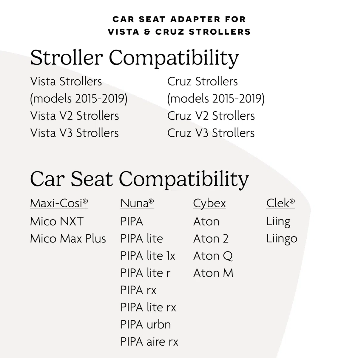 UPPAbaby Adattatori per seggiolino auto (Maxi-COSI, Nuna, Cybex e Besafe)