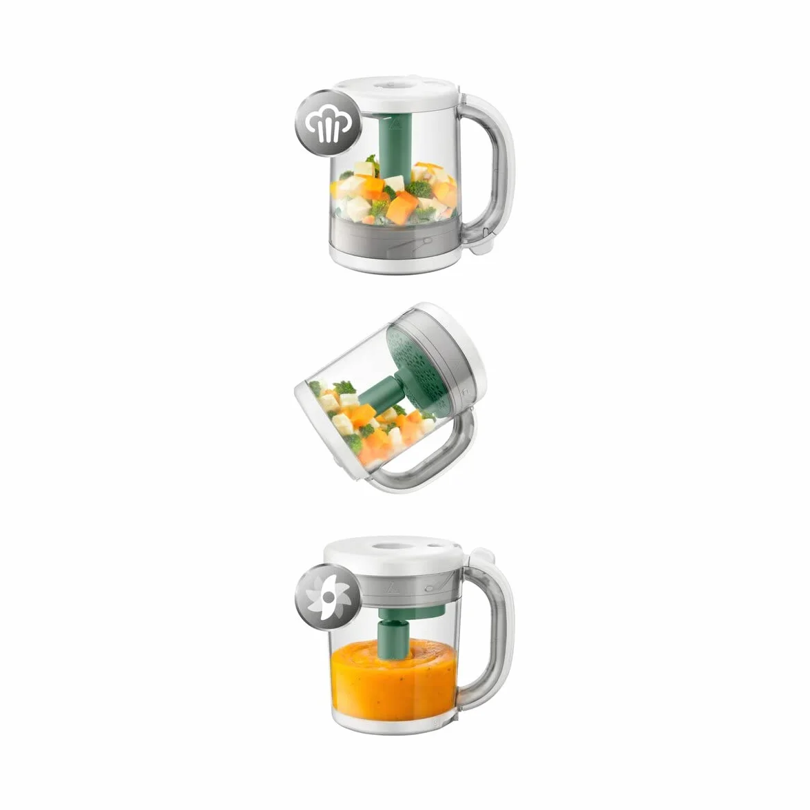 Philips Avent 4 In 1 Baby Food Maker Cuoce A Vapore Mescola Riscalda Scongela