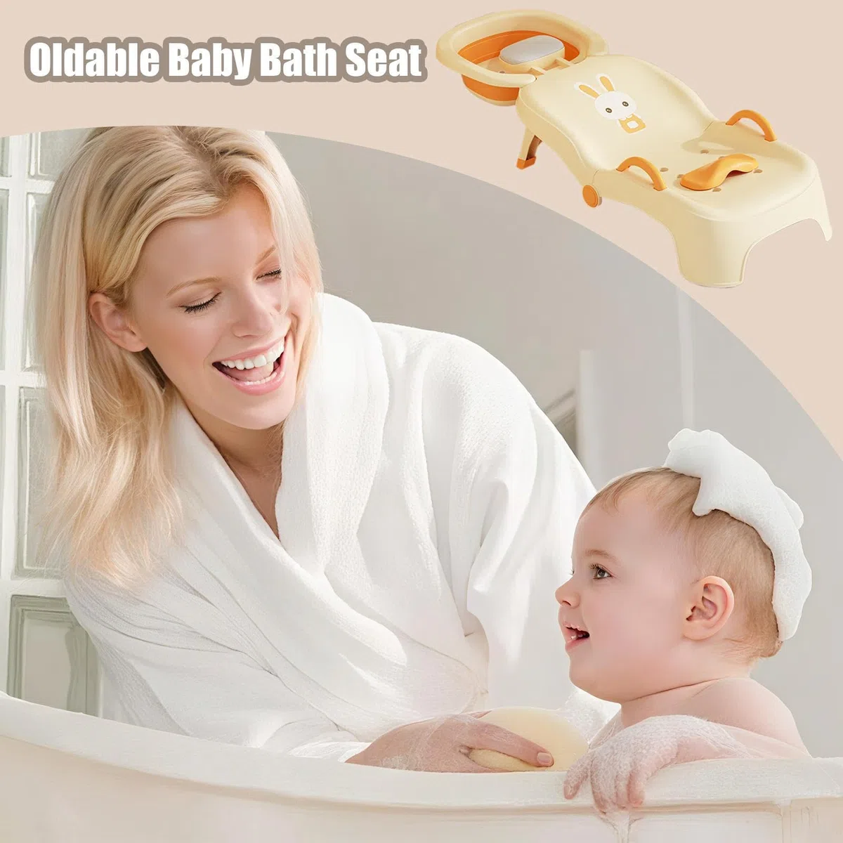 Sedia Shampoo Per Bambini | Sgabello Pieghevole per Lavaggio Capelli Bimbi Bagno,Poltrona Reclinabile Per Lavaggio Capelli Utilizzo Domestico E Professionale 0-10 Anni
