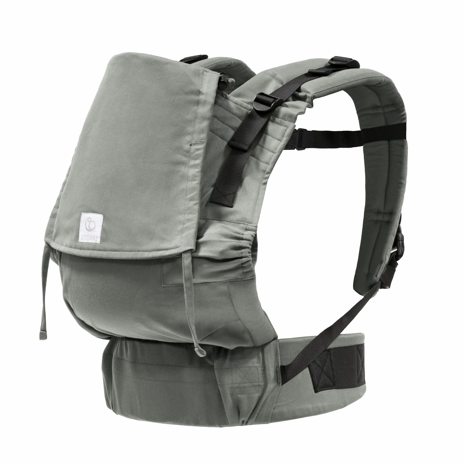Marsupio Stokke Limas Flex, Glacier Green (OCS) - Marsupio per neonati con fibbia intera - Tre opzioni di trasporto - Sicuro per bambini da 1 mese/4 kg fino a 20 kg
