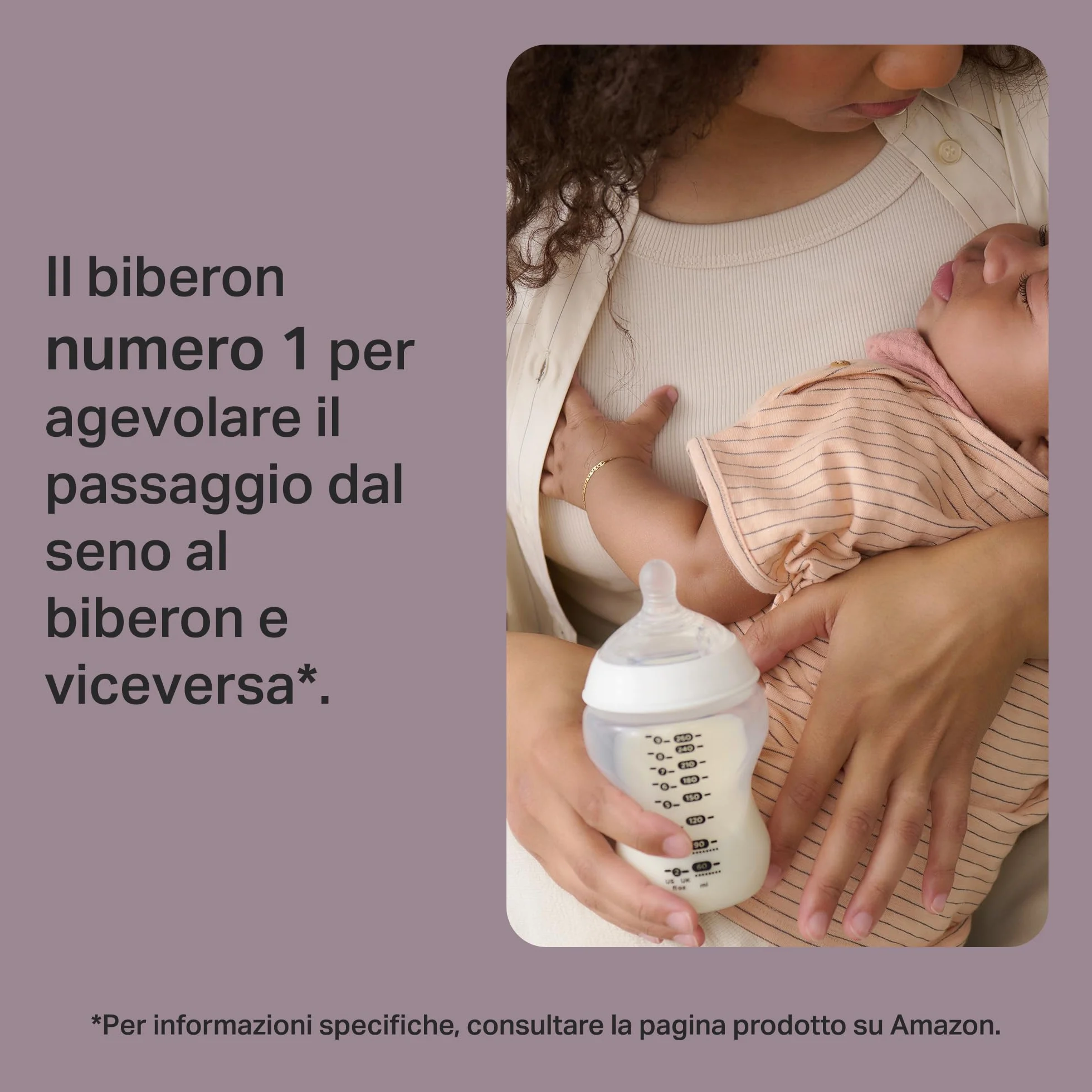 Tommee Tippee biberon anti-colica Natural Start 260ml, con tettarella simile al seno materno, valvola anti-colica, autosterilizzante, 6 pezzi