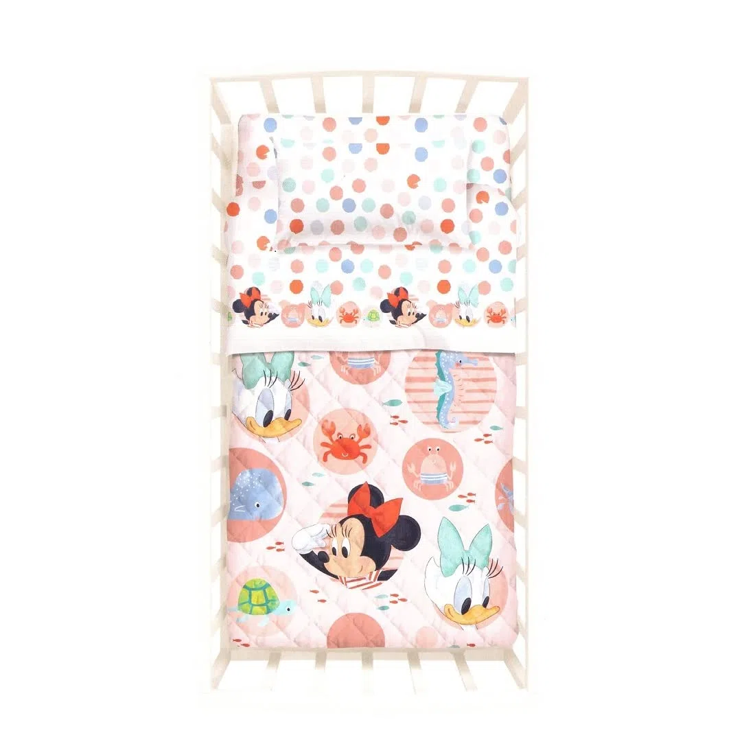 Copriletto Primaverile Trapuntato Lettino sponde CALEFFI Disney BABY Minnie 110x130cm