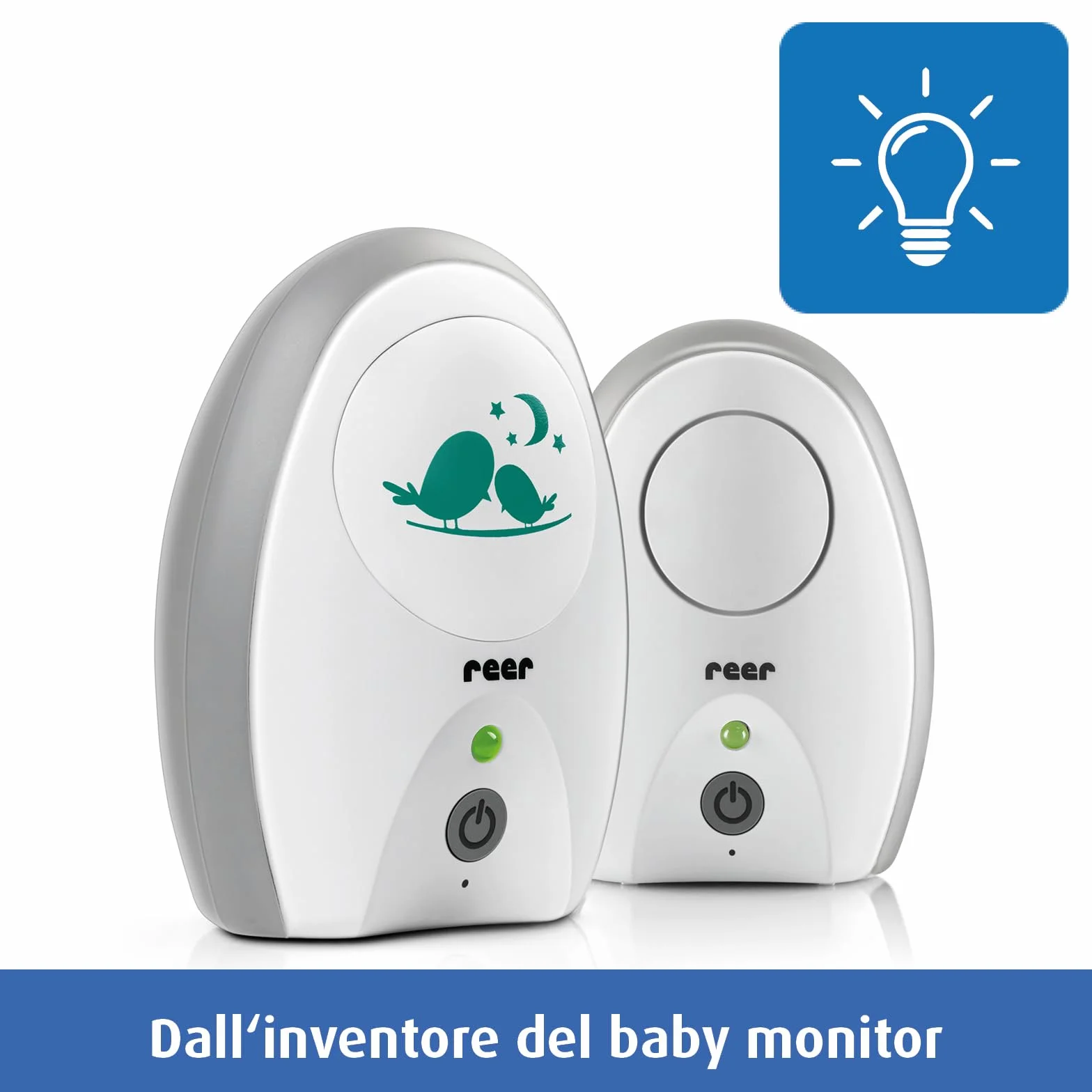 Reer Baby Monitor Digitale 50040 Neo — a Prova di Bug, Basse Radiazioni, Portata 250 m