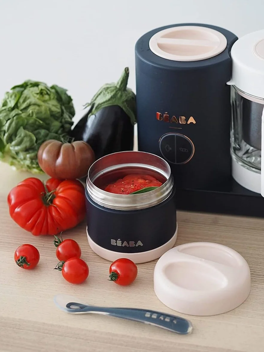 Béaba Babycook Neo Macchina per alimenti bebè 6 in 1 robot da cucina frullatore fornello vapore ciotola vetro acciaio inox