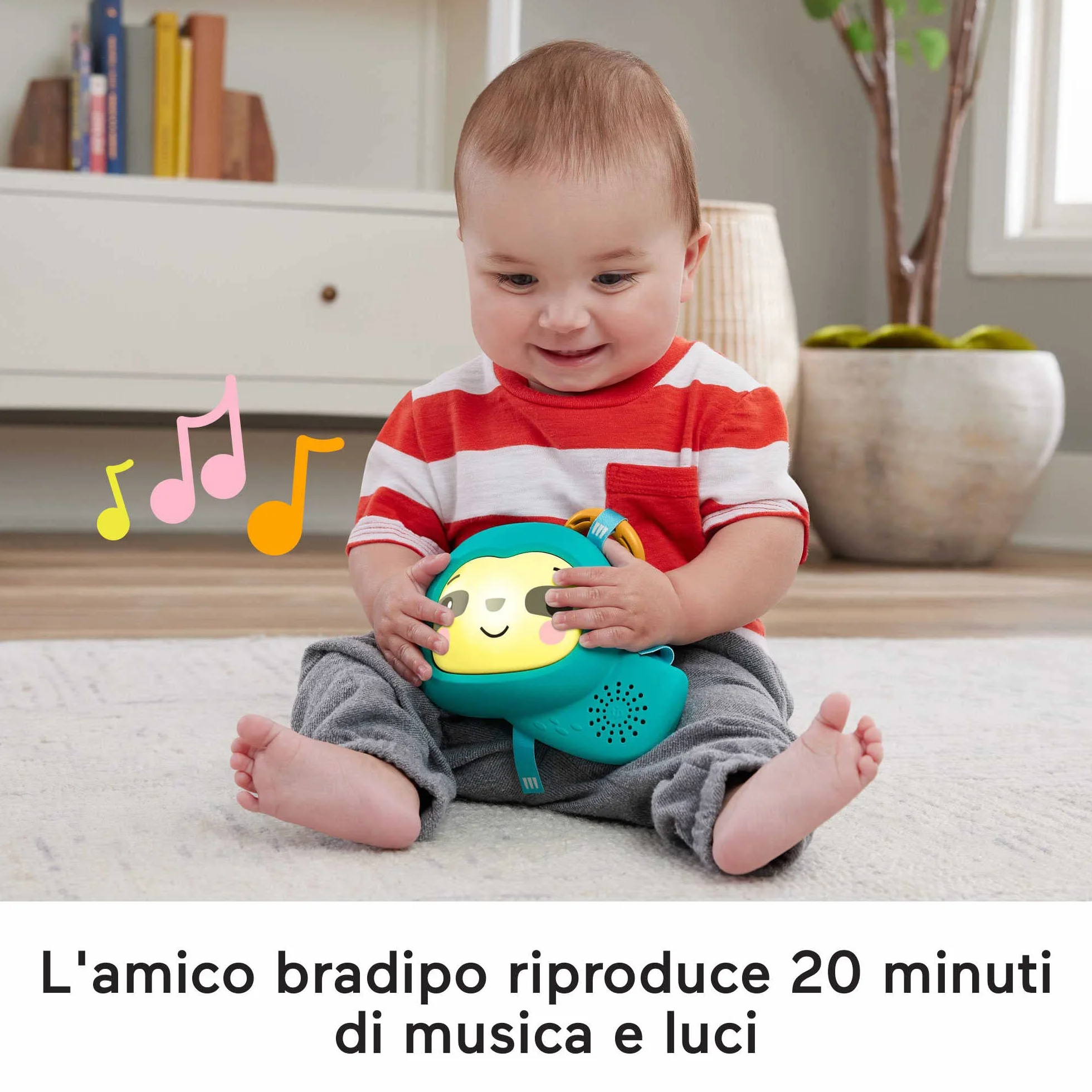 Fisher-Price - Palestrina Sensoriale Cuccioli della Natura 3-in-1, Tappetino per Giocare dalla Nascita Fino ai Primi Passi con 5 Giochi sensoriali, luci, Suoni, Giocattolo per Neonati, HJW08