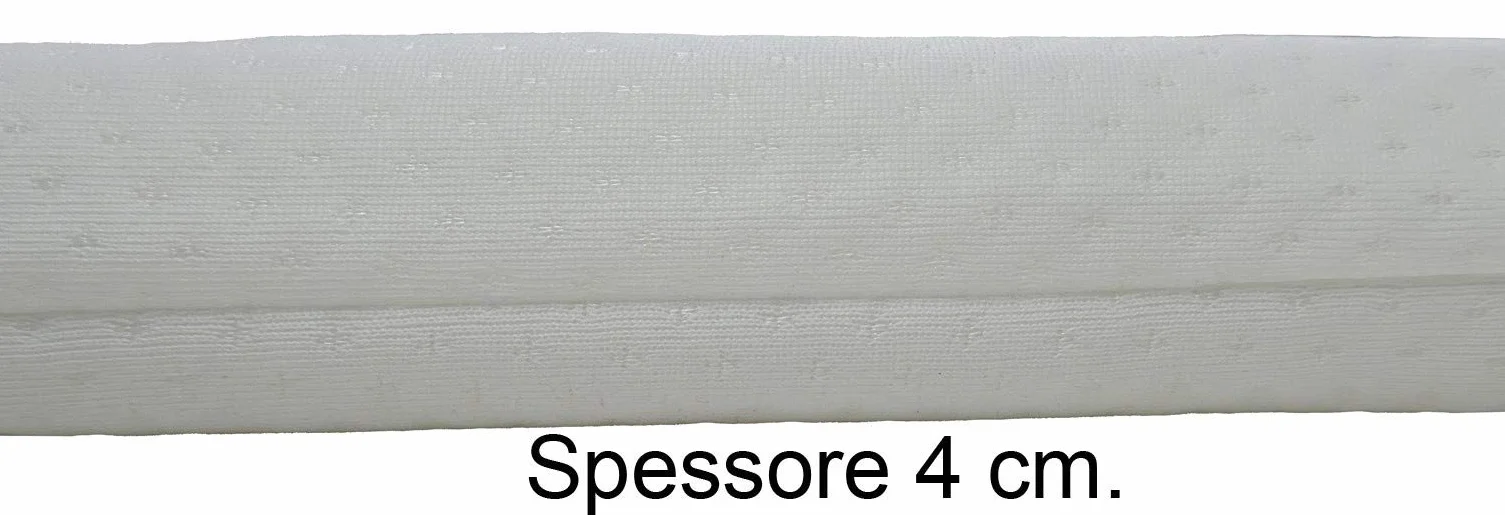 Casatessile Materasso per Lettino - Ideale per Viaggi, da Campeggio, è Sfoderabile e certificato OEKO-TEX Prodotto in Italia - 60x120x4 cm