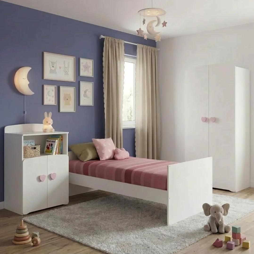 Letto evolutivo per neonati combinato Baby Price New Basic con pomelli