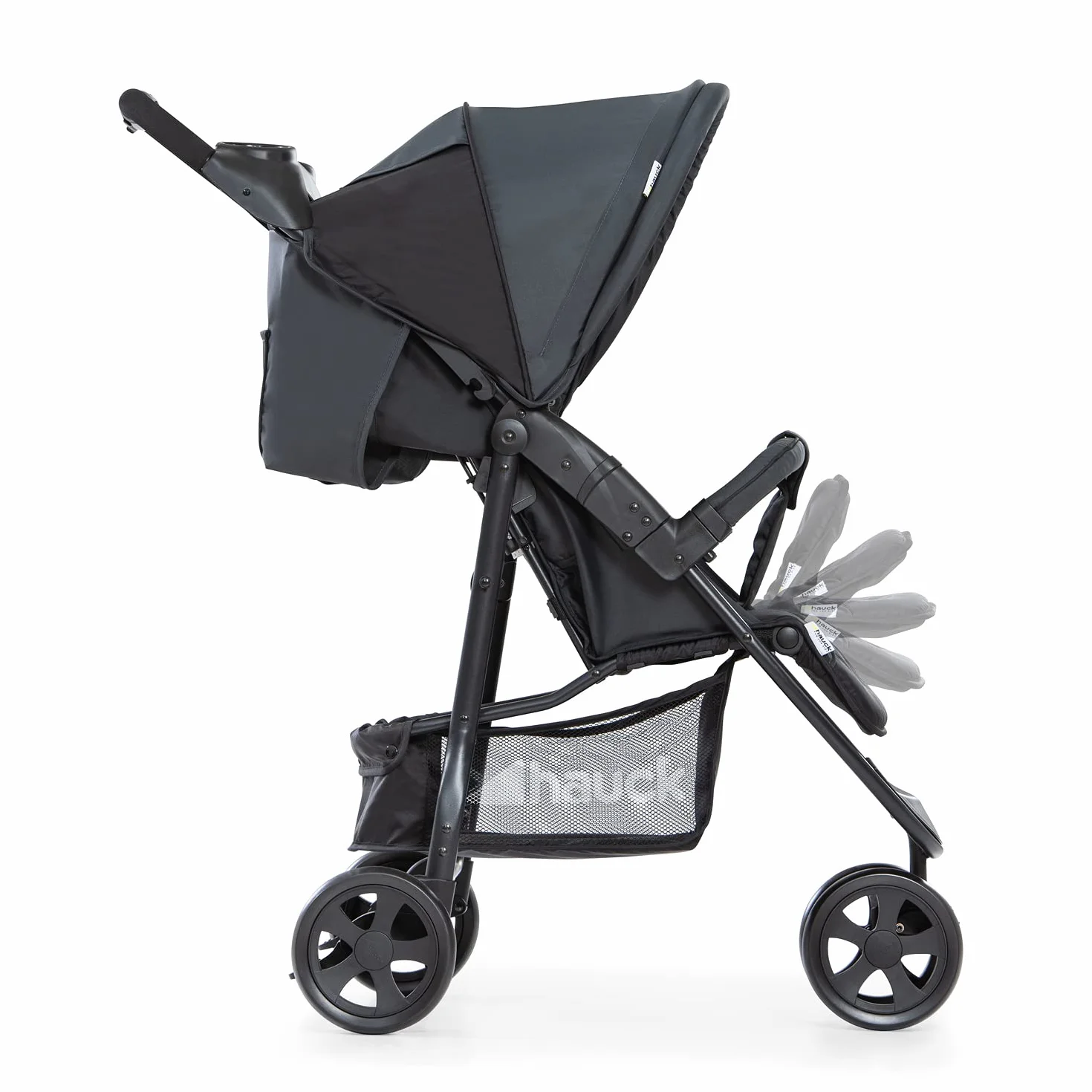 hauck Citi Neo II Passeggino Leggero 3 Ruote con Vassoio e Portabibite, Schienale Reclinabile fino a 22 kg