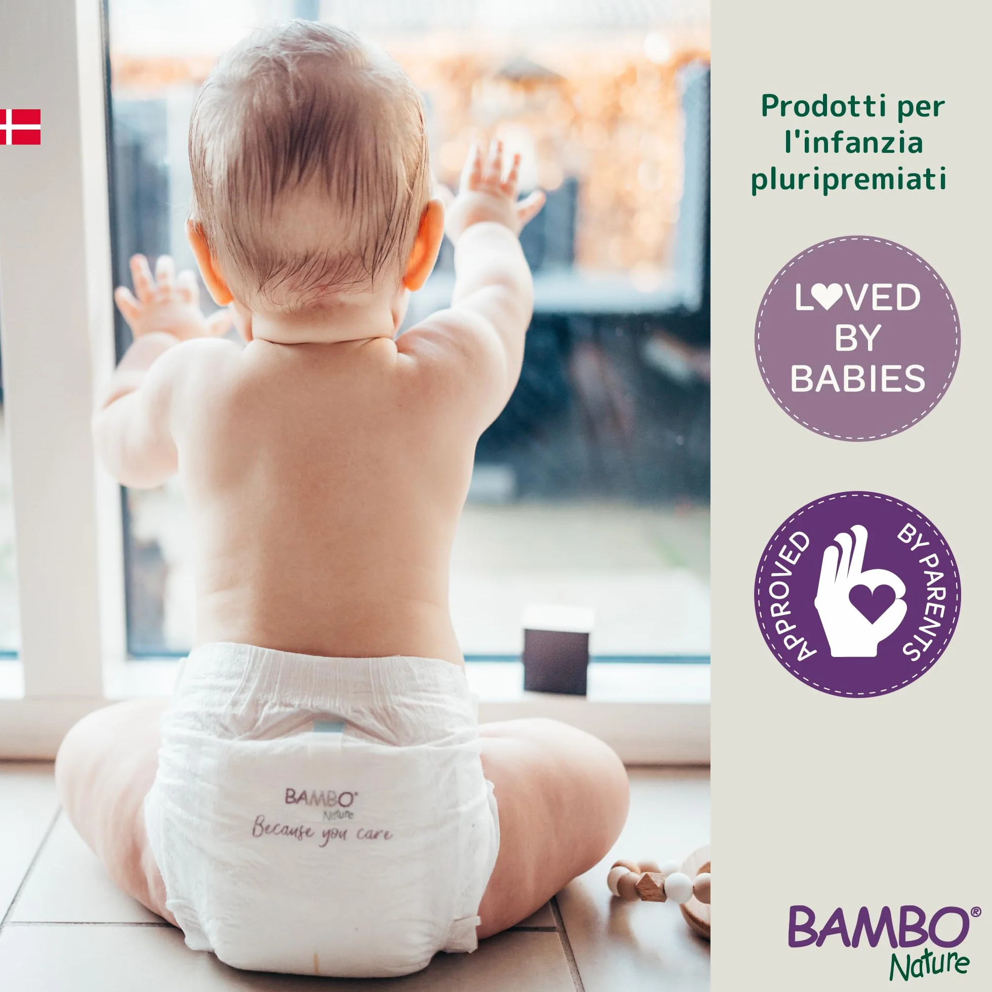 Bambo Nature Pannolini taglia 4 (7-14 kg) 144 pz. Scatola mensile premium protezione perdite dermatologicamente testati