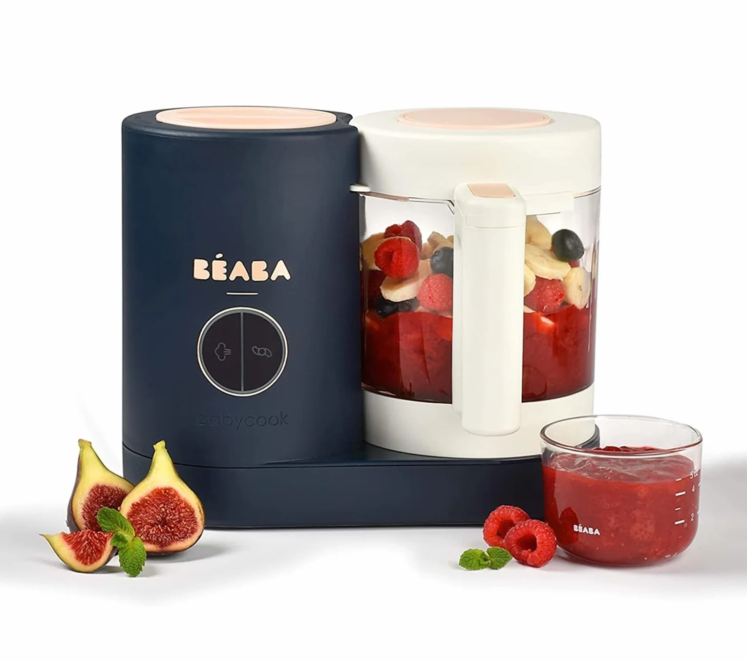 Béaba Babycook Neo Macchina per alimenti bebè 6 in 1 robot da cucina frullatore fornello vapore ciotola vetro acciaio inox