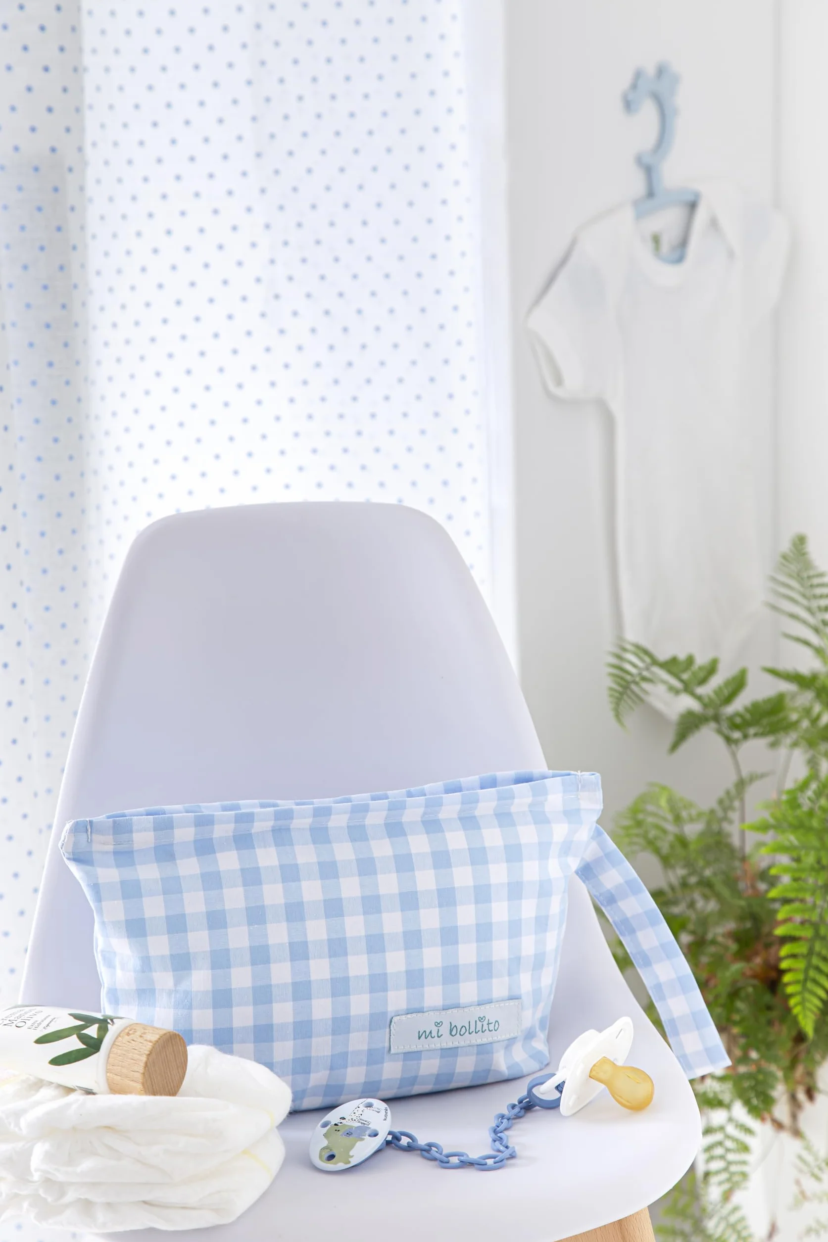 Il Mio Cotto Vichy Modello Pack Blu 2 - Wandeltas Verschoningsmatje Toilettas