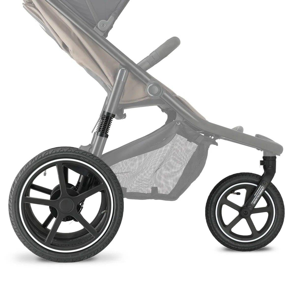 Deryan Bolt Jogger Passeggino combinato per ogni terreno – Pieghevole e portatile – Passeggino per jogging a partire dai 6 mesi (Hazel)