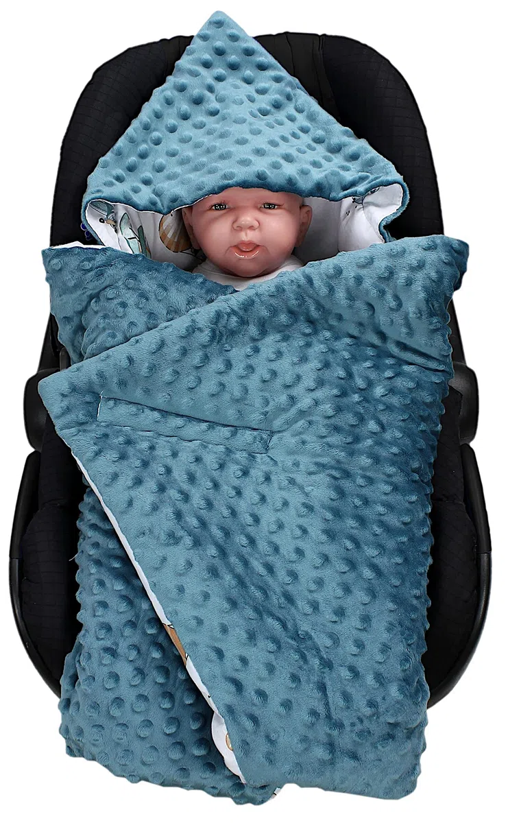 TupTam Copertina per Neonati 85 x 85 cm Coperta per Seggiolino Ovetto Neonato Auto Buggy Passeggino