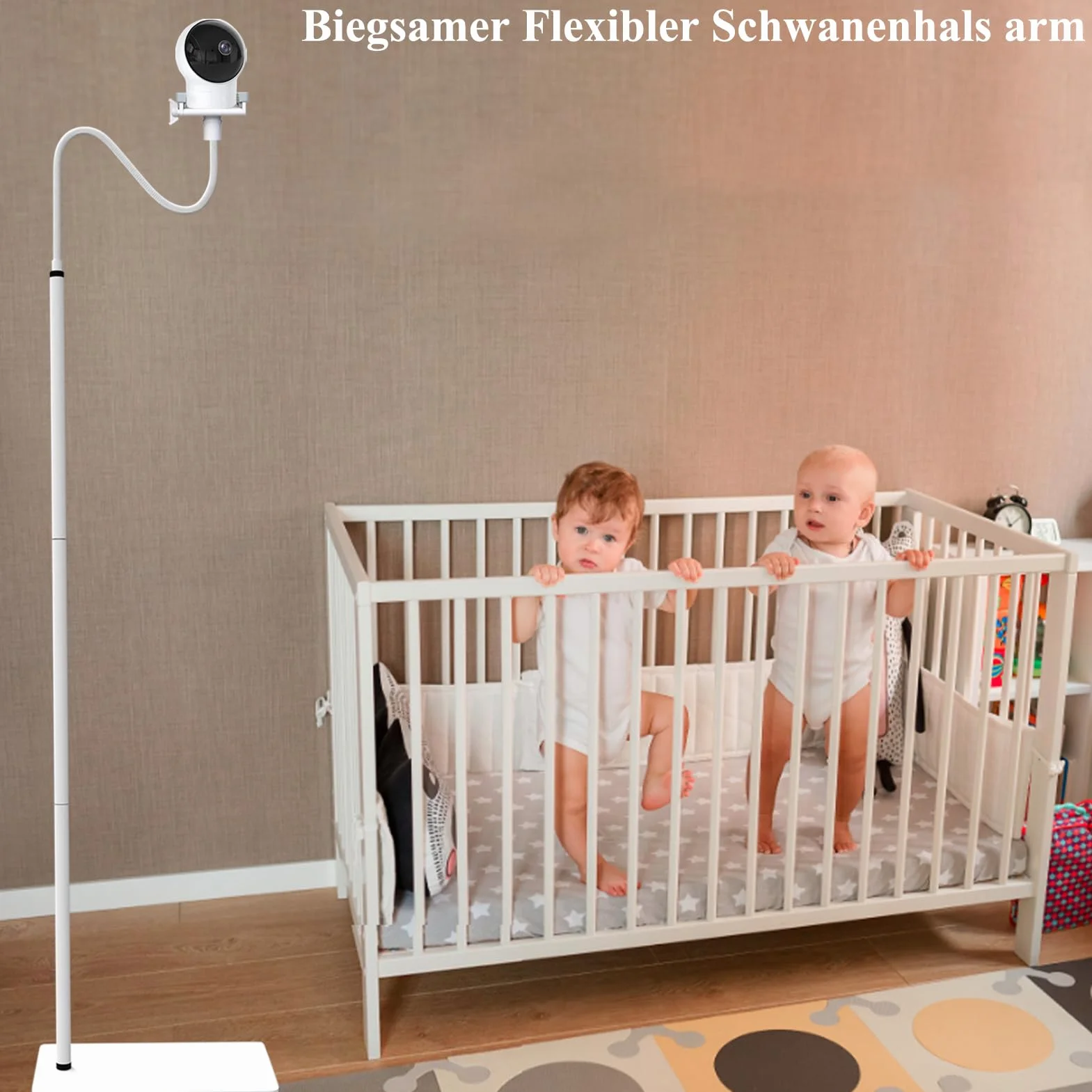 Supporto da pavimento per baby monitor compatibile con Philips Avent/eufy/GHB/BOIFUN/Hellobaby/NWOUIIAY/TakTark e compatibile con la maggior parte delle videocamere per bambini