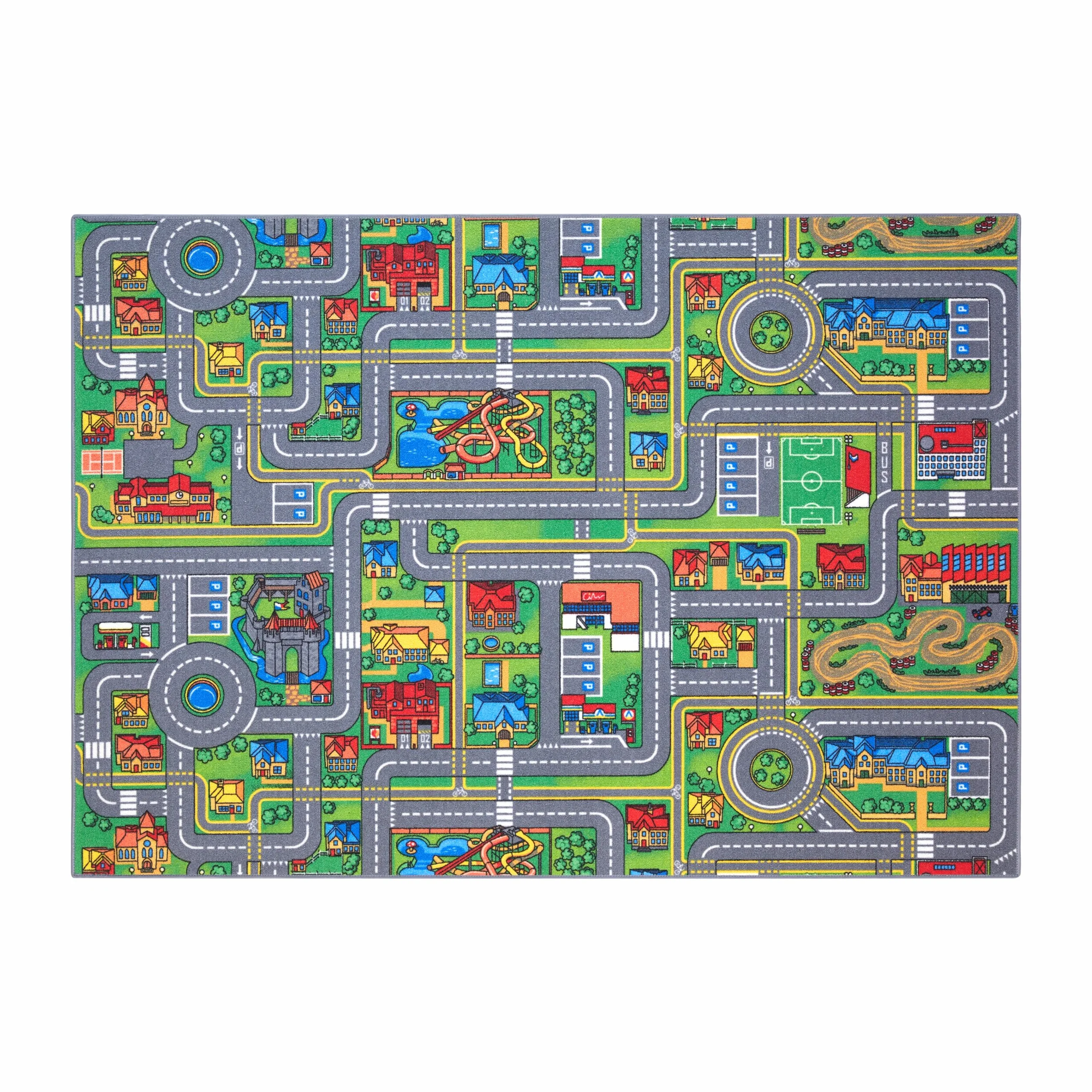 Carpet Studio Tappeto Bambini 140x200cm, Tappeto Gioco per Cameretta, Lavabile in Lavatrice, Facile da Pulire, Antiscivolo - Playcity