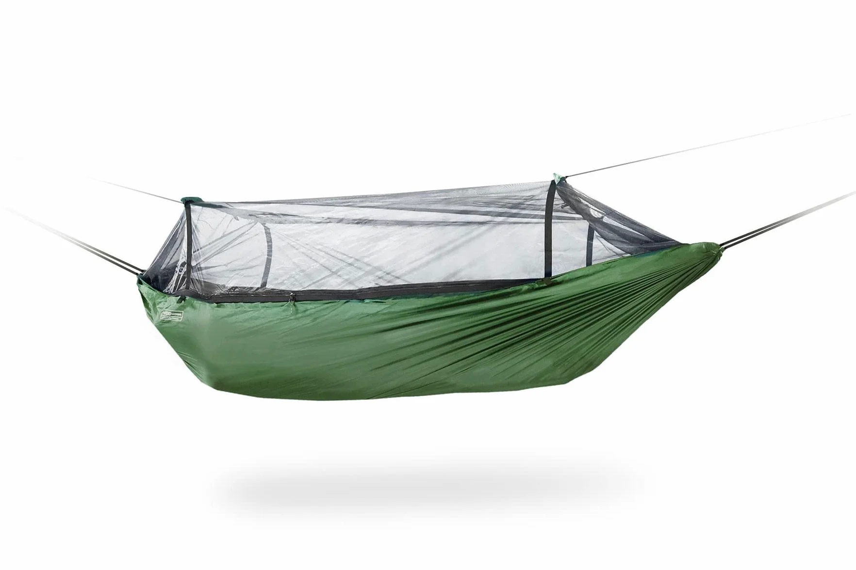 Amaca leggera da campeggio con zanzariera verde bosco