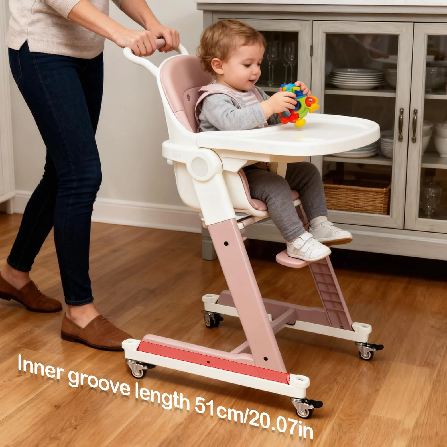 Ruote Compatibili Con Seggiolone, Rotelle Ruote Adatte Al Seggiolone Per Stokke Tripp Trapp Con Blocchi Di Sicurezza Rotelle Per Pavimenti Duri Lisce E Silenziose Per Ogni Pavimento