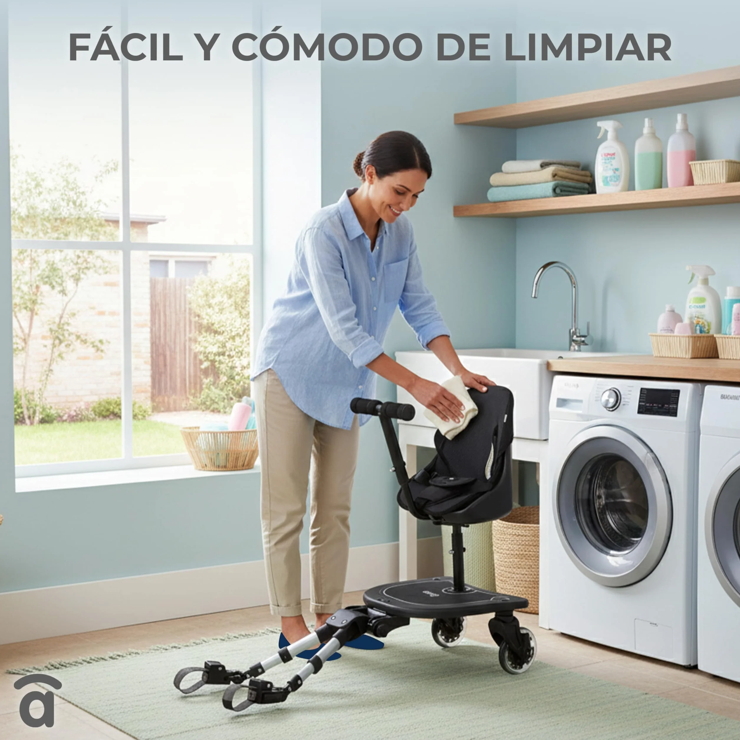Asalvo Buggy Board - Monopattino con sedile per passeggino, passeggino, passeggino, passeggino, passeggino, universale, Buggy Board per il secondo bambino, accessorio per bambini da 1 a 7 anni (25 kg)