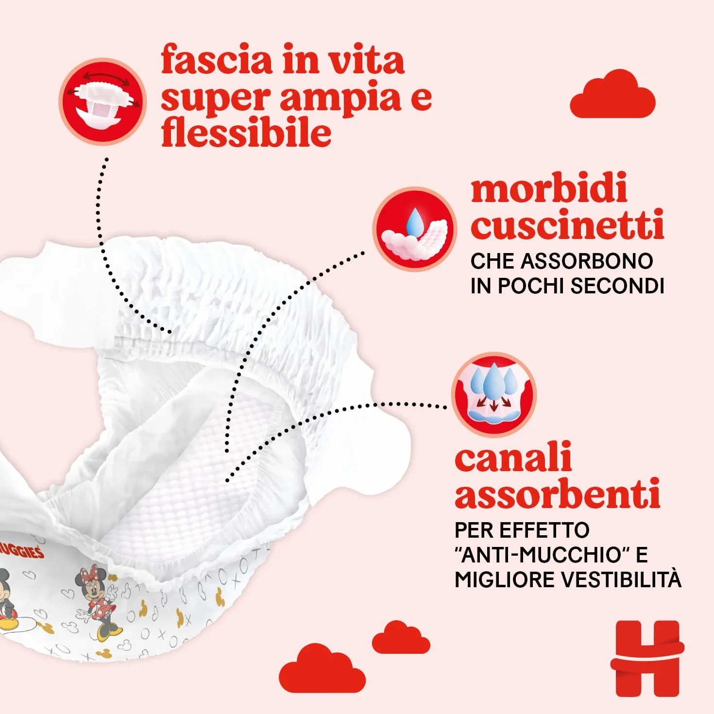 Huggies Little Movers Pannolini Taglia 5 (11-25 kg) Confezione da 126 Gigapack