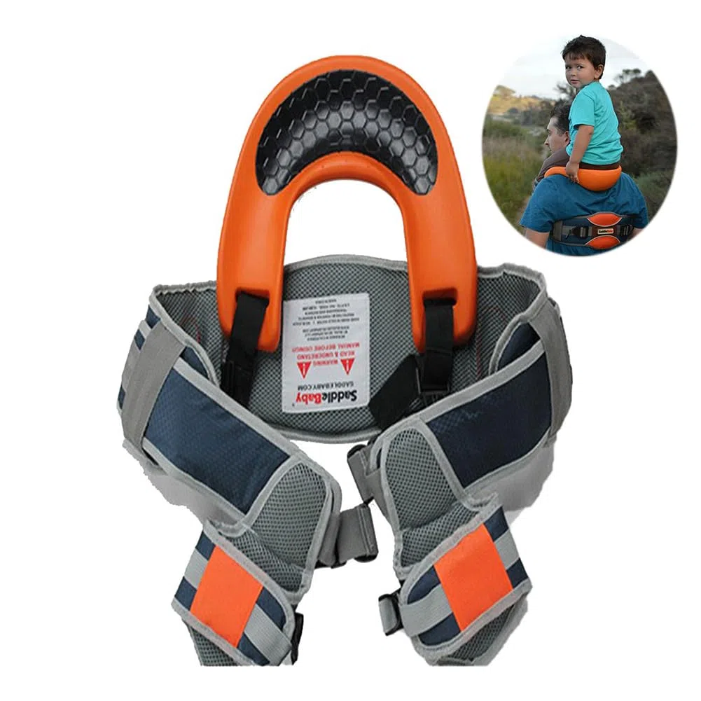 Generico per bambini – Sella bambini, sedile ergonomico da guida con fibbie sicure e imbottitura traspirante, pieghevole riporre | Sedile viaggio esterni ragazzi ragazze caviglia