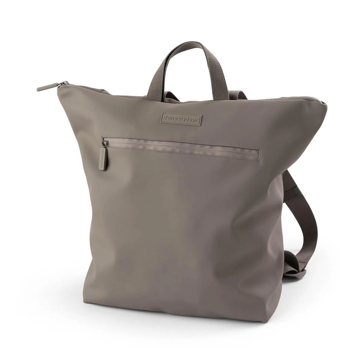 Done by Deer Zaino fasciatoio, fasciatoio pieghevole e due ganci per passeggino, borsa fasciatoio in 100% poliestere riciclato con rivestimento in PU