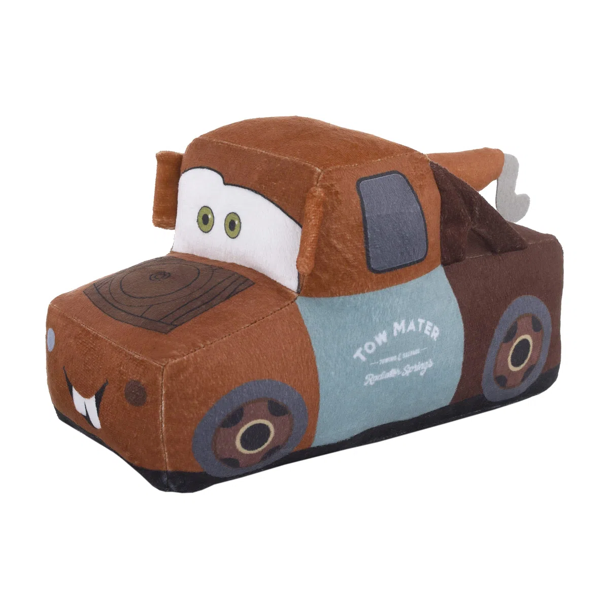 Disney Cars Mater - Cuscino decorativo 3D per bambini, con ricamo, colore: Marrone