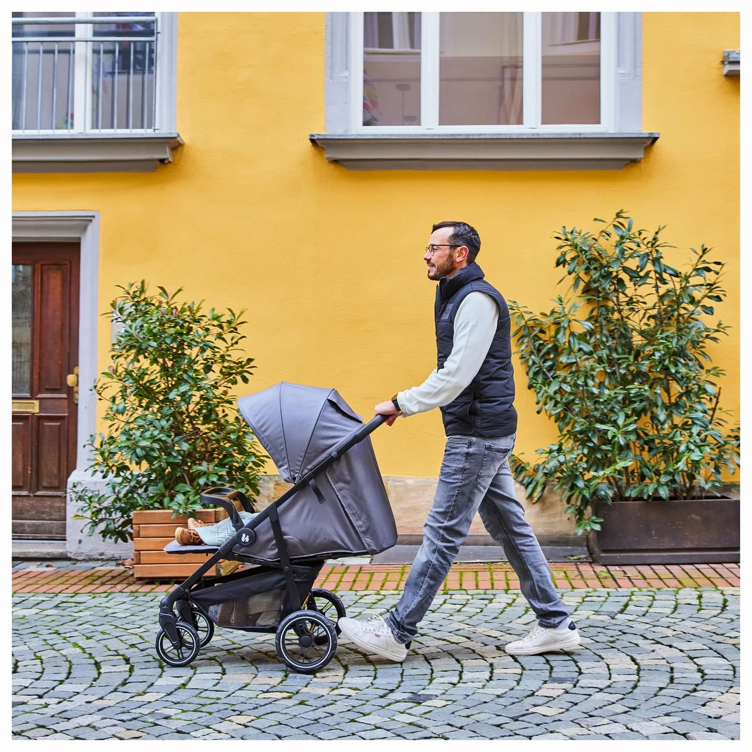 Hauck Passeggino Leggero Shop N Care Reclinabile UPF 50+ Cesto XL Dusty Blu