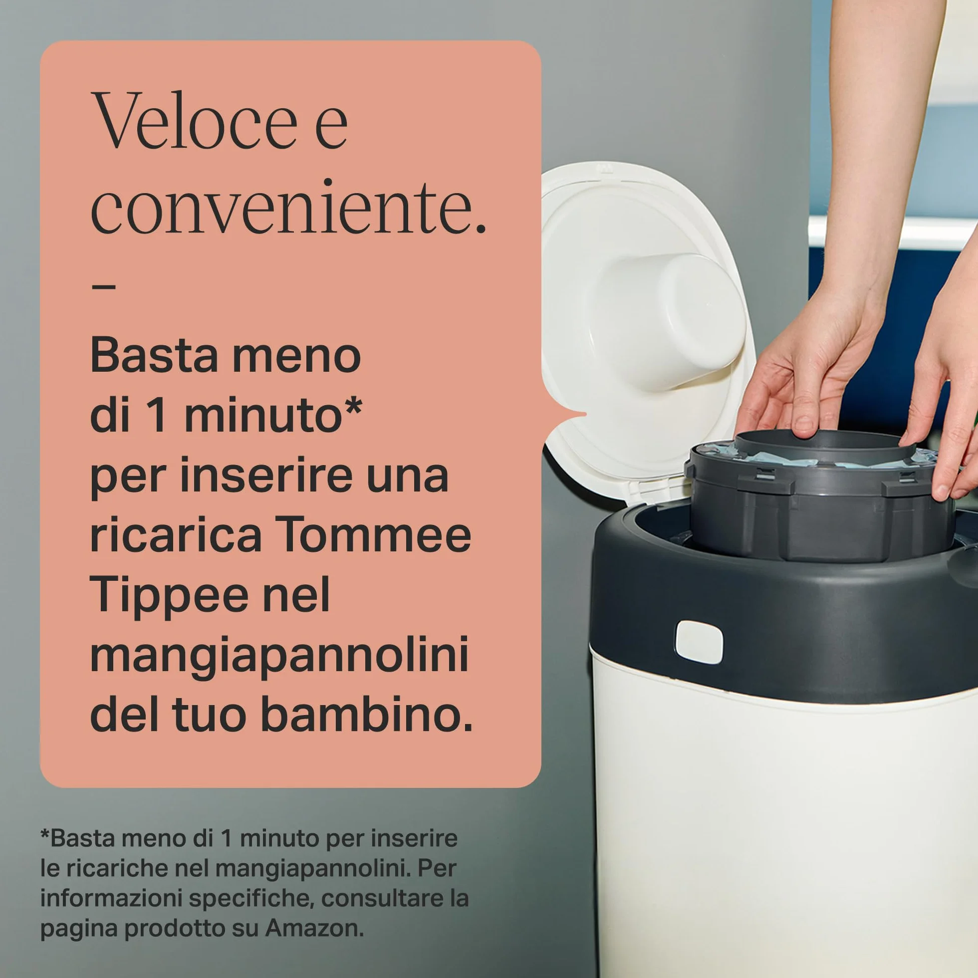 Tommee Tippee Ricariche Originali Twist & Click Advanced 8 X 10,5 m