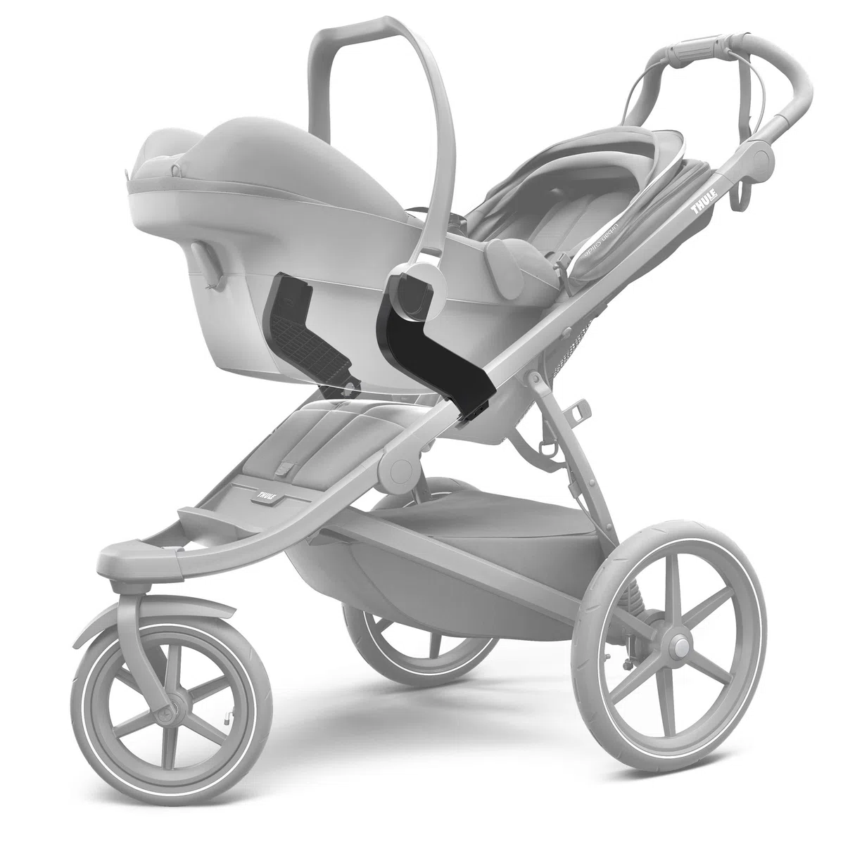 Thule 20110740 Adattatore per Seggiolino Auto, Unisex Bambini, Nero, Taglia Unica