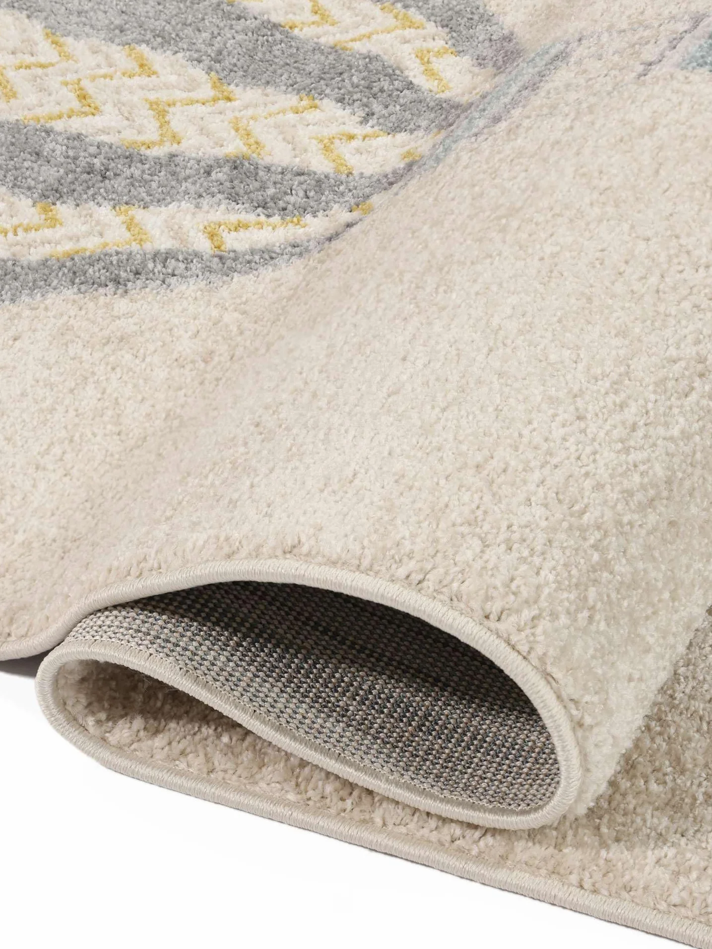 RugVista Balloon Ride, Tappeto per bambini, Moderni Bambini, 100 x 160 cm, Rettangolare, Pelo medio, Cameretta, Lavabile solo a secco, Senza sostanze chimiche pericolose, Beige/Blu