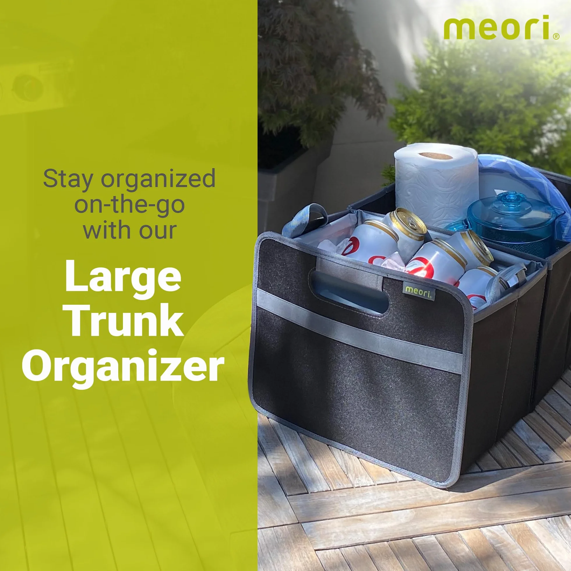 Meori Contenitore Pieghevole Lava 30 l Nero