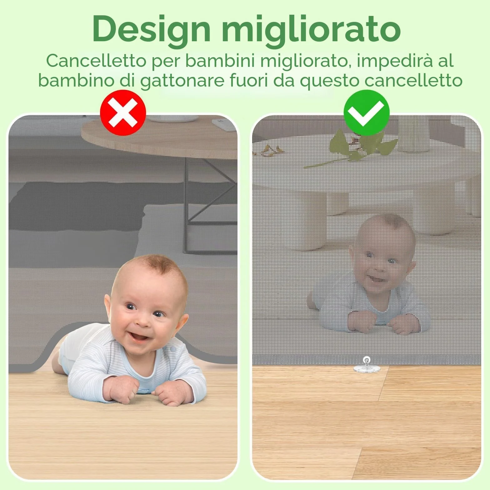 Cancelletto per Bambini Estensibile, 0-140 cm Cancello di Sicurezza Retrattile per Bambini e Animali Domestici per Scale e Corridoi Interni ed Esterni (Grigio)