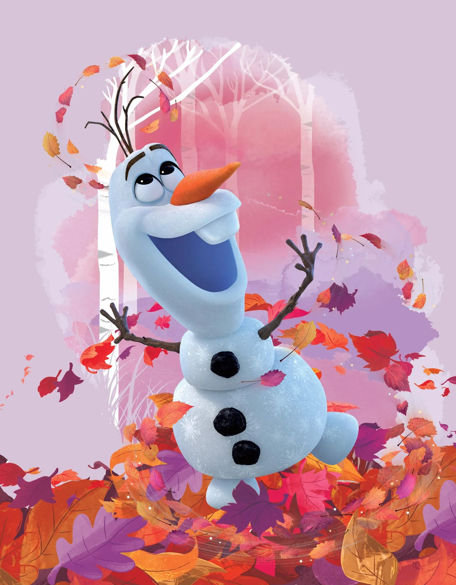 BERONAGE Disney Frozen 2 Tappeto da camera per bambini Olaf 100 cm x 133 cm, antiscivolo, antirumore per bambini, tappeto da gioco, tappetino da gioco, tappeto da ragazza Anna Elsa Olaf Sven Kristoff