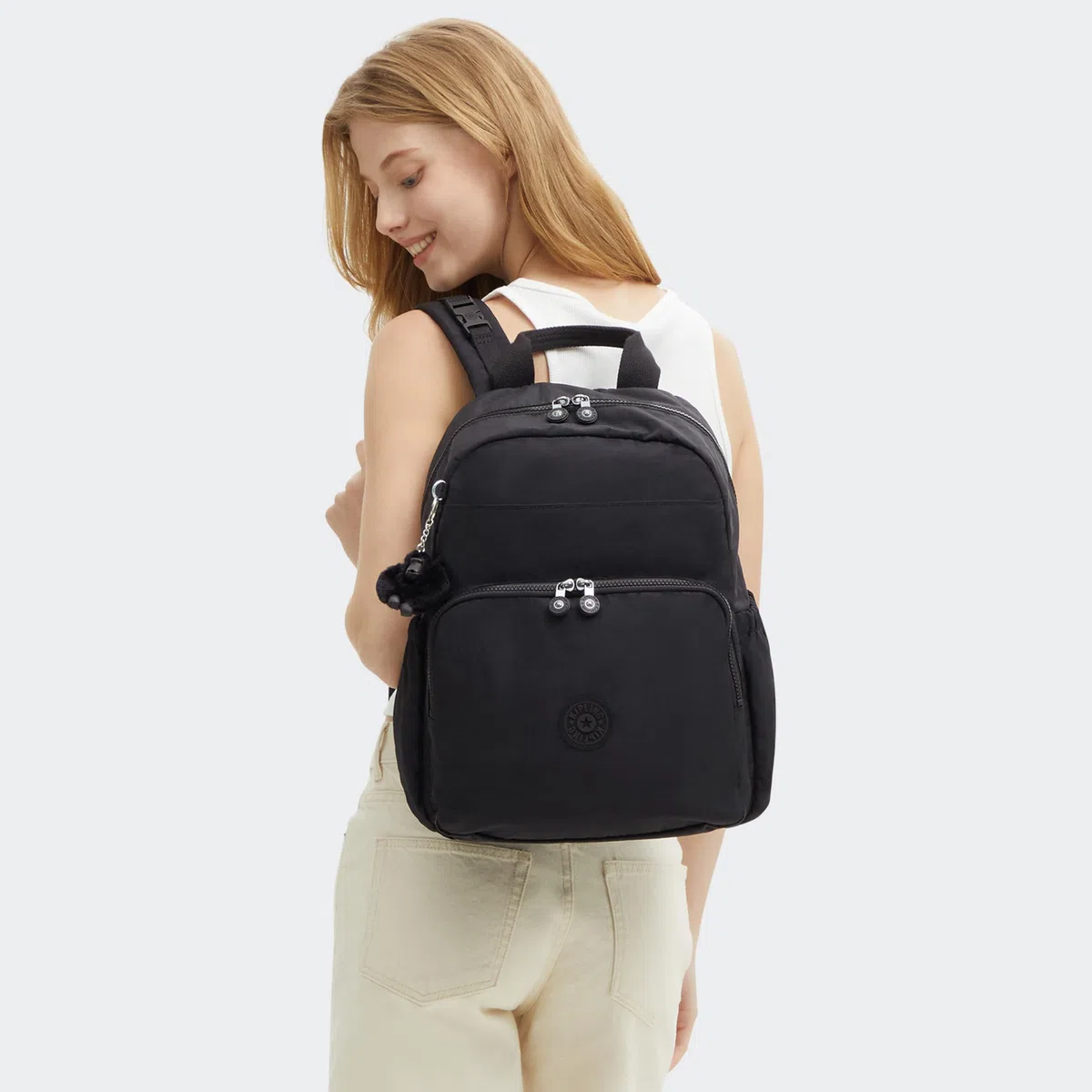 Kipling MAISIE Zaino per neonati, Black Noir (Nero)