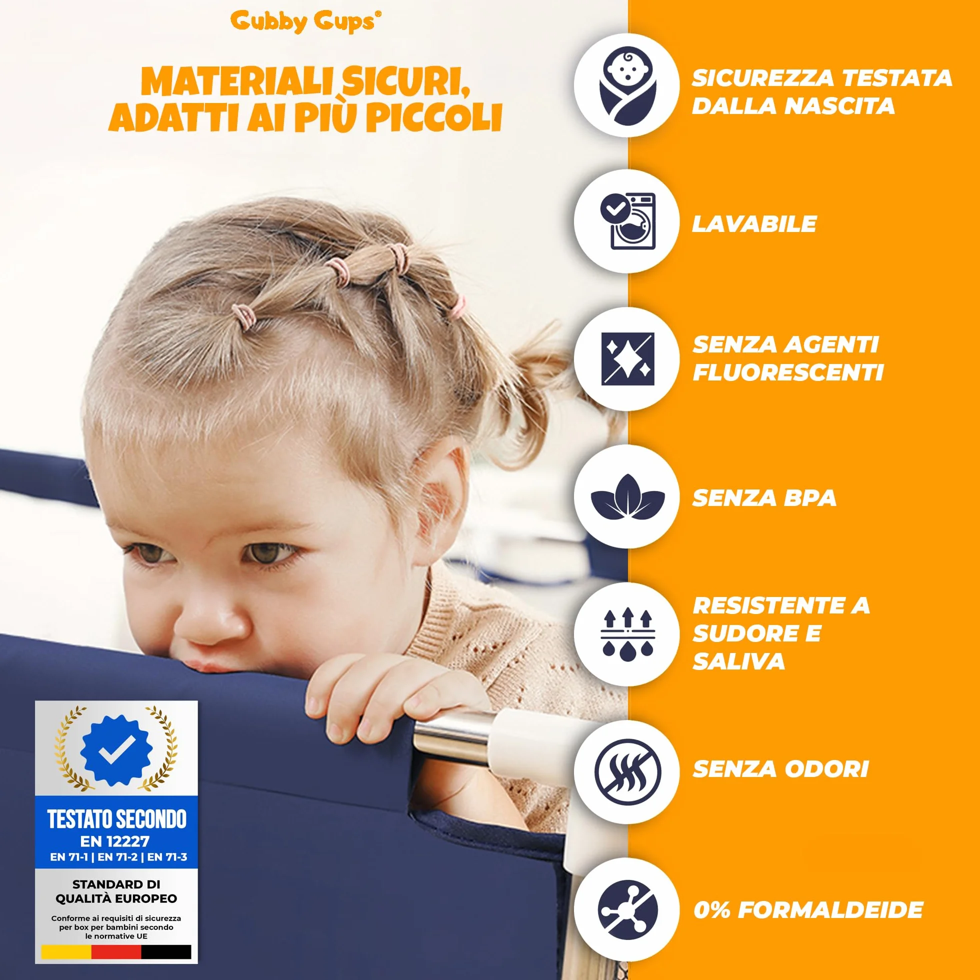 Box Bambini 180x122 cm Recinto per Bambini e Neonati con Rete Traspirante