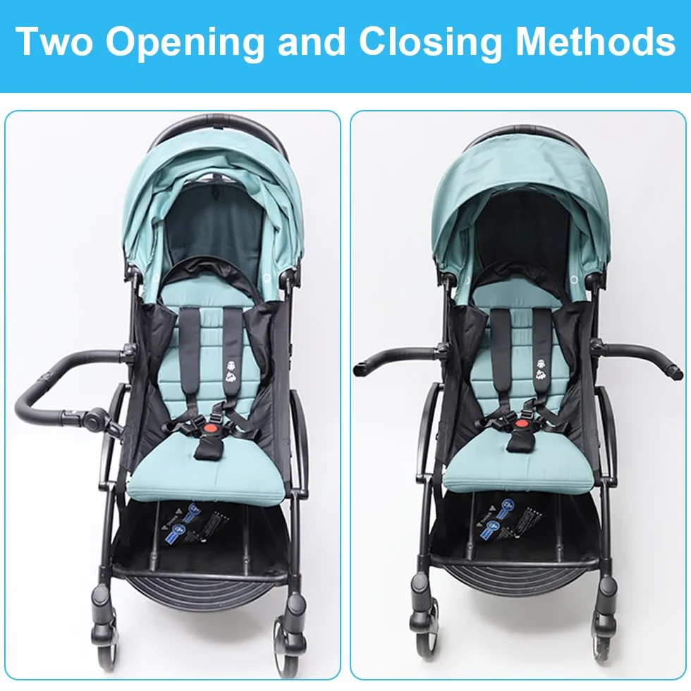 Bracciolo Per Passeggino, 37x25cm Universale Passeggino Paraurti Bar, Barra Paraurti Per Passeggino, Maniglione Per Passeggino Regolabile E Rimovibile, Passeggino Parti Accessori(Nero)