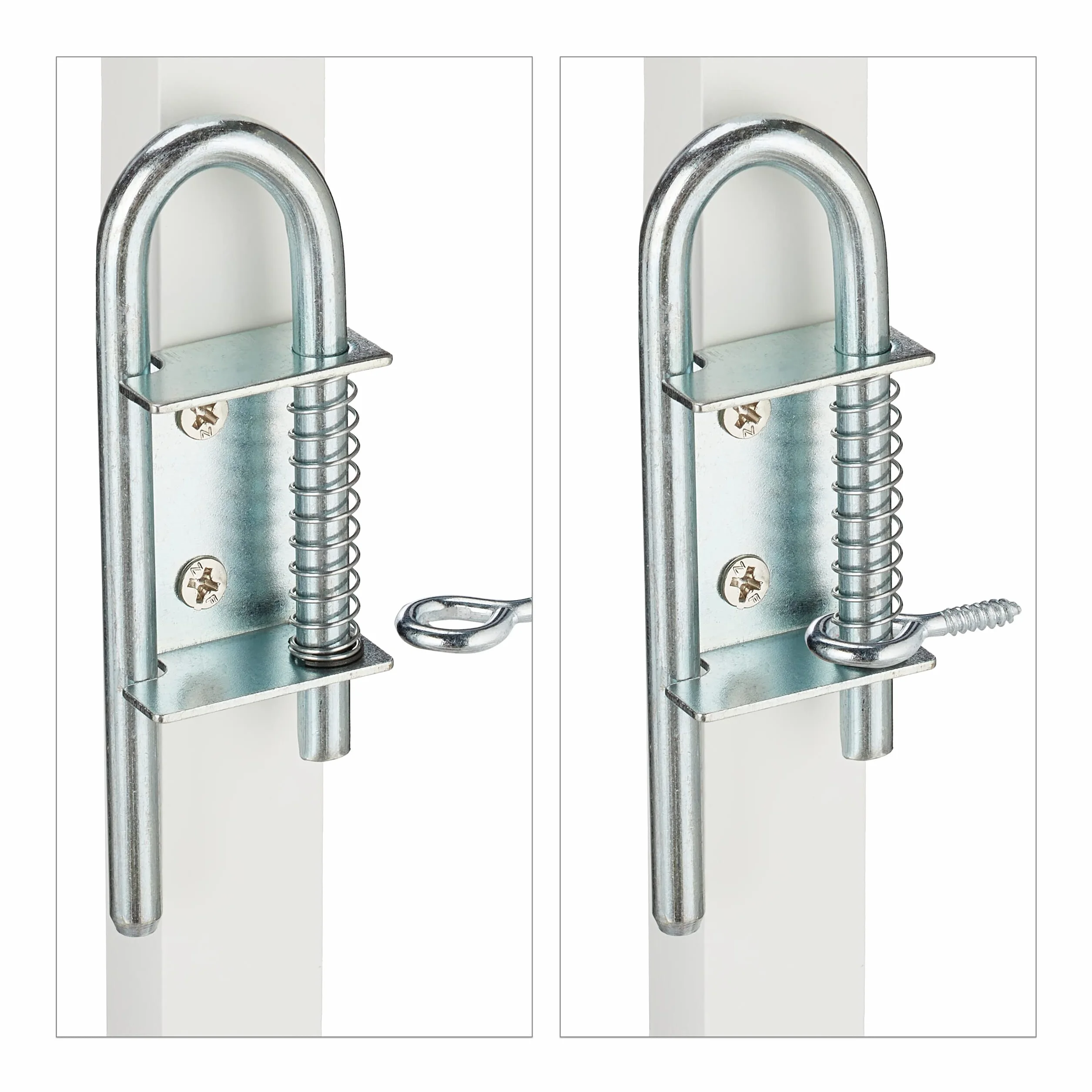 Relaxdays Cancelletto di Sicurezza per Cani, Recinzione Allungabile Fino a 130 cm, Alto 87,5-100 cm, in bambù, Bianco