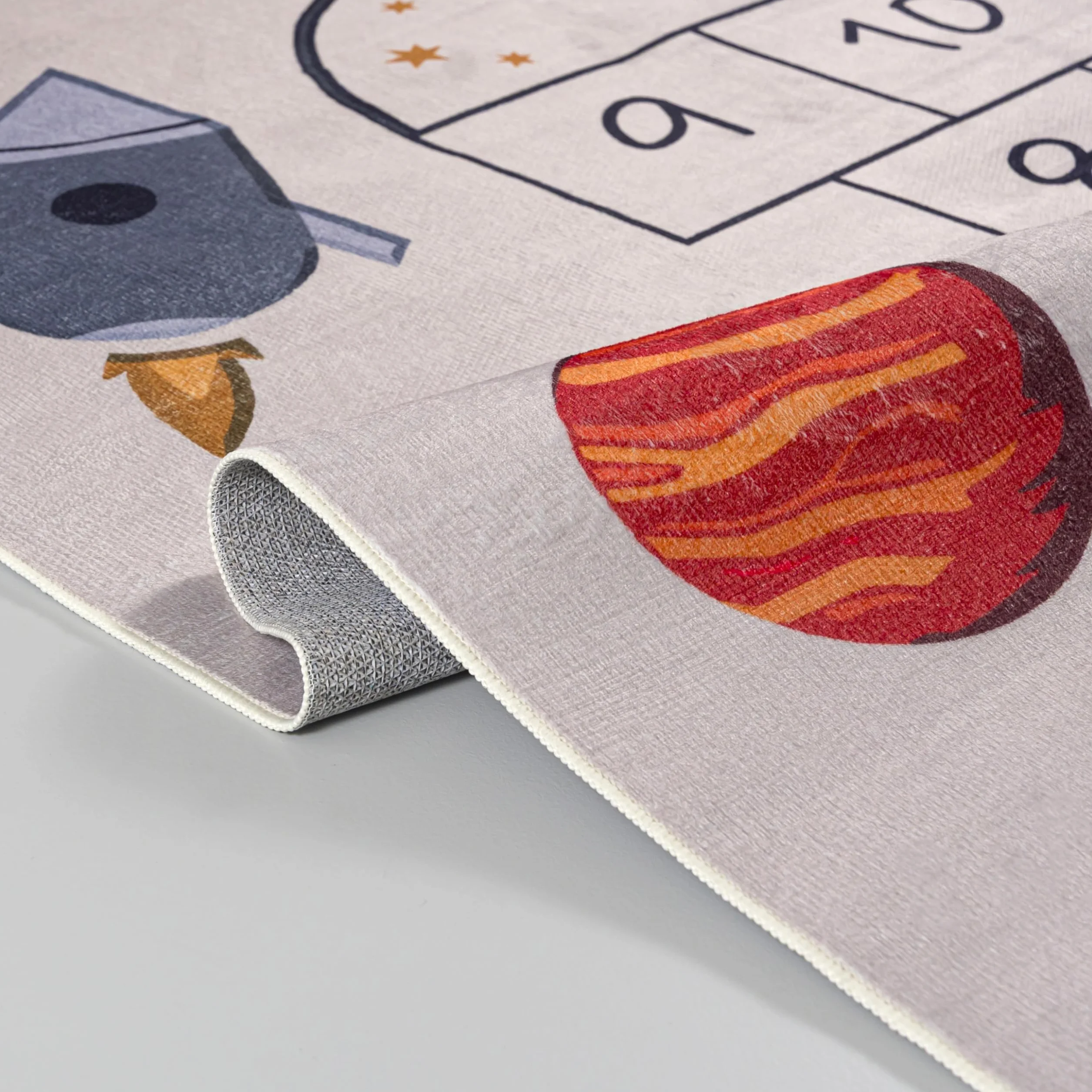 Mazovia Tappeti Beige Infantile Campana,Cosmo - Camera dei bambini - Pile Corto Rettangolo Certificato OEKO-TEX® Colorato - Crema - 160 x 230 cm