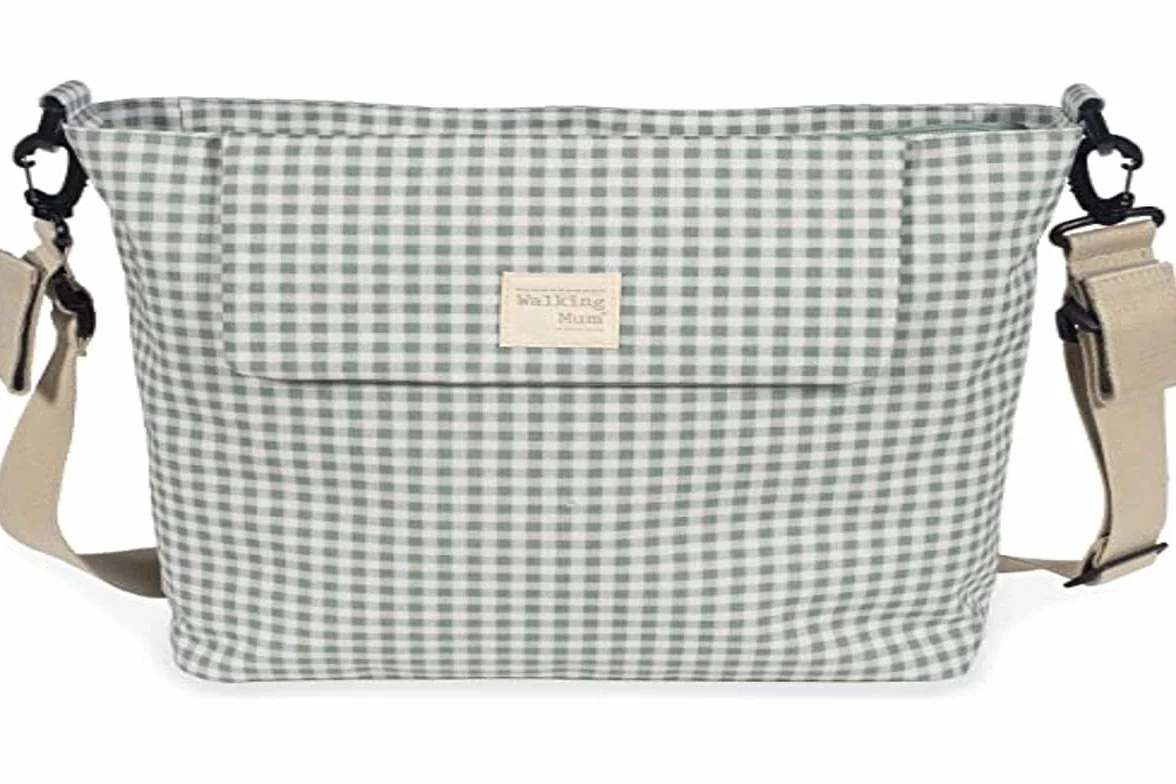 Borsa fasciatoio I Love Vichy verde 42x36x13 cm
