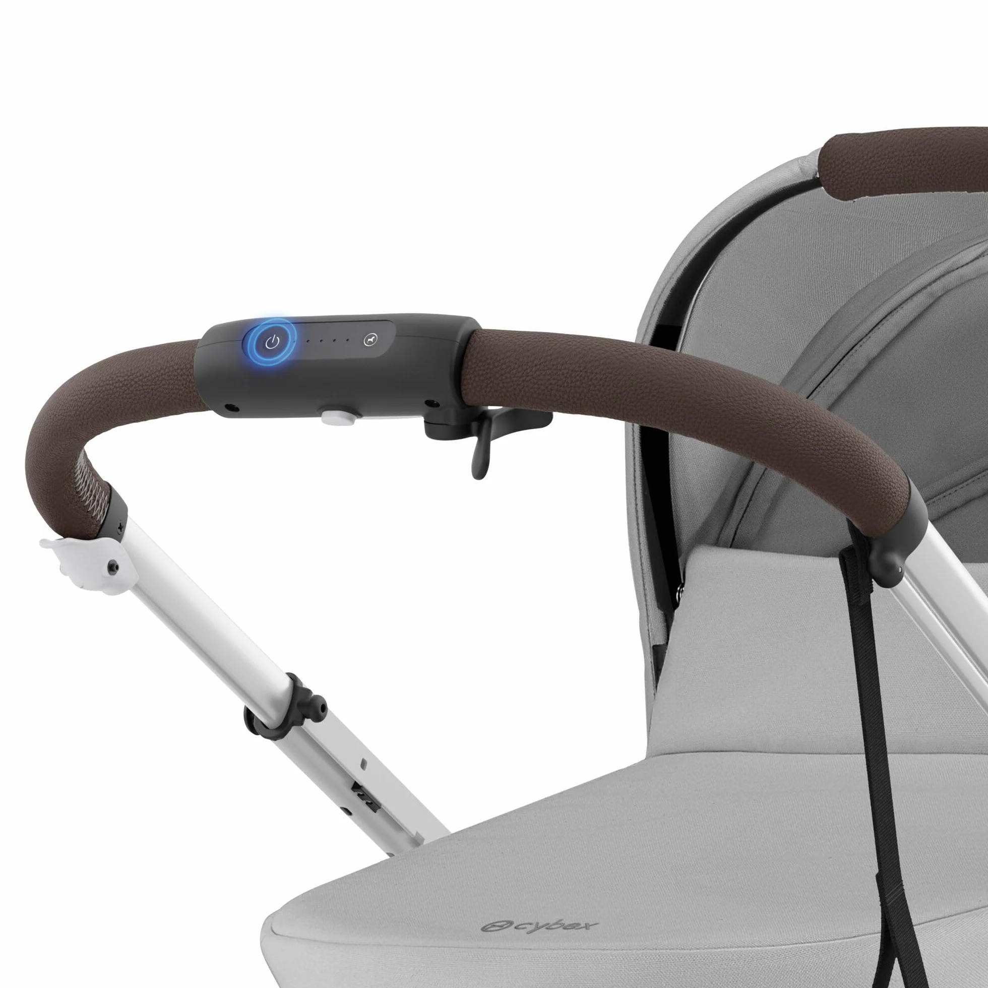 CYBEX Passeggino Gold e-GAZELLE S, dalla nascita a 4 anni, 22 kg, sistema all-in-1 con azionamento elettrico, grigio pietra