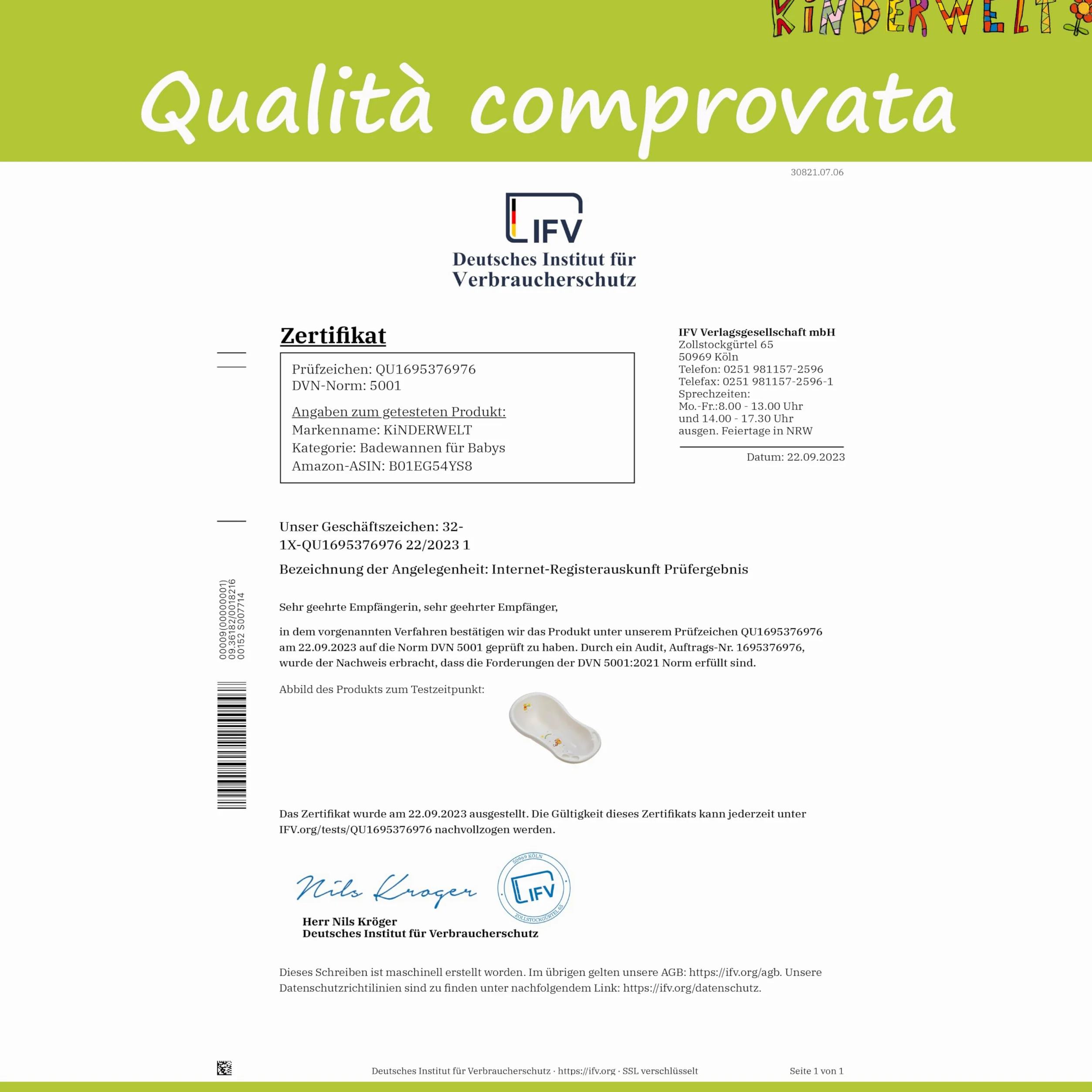 Baby Vasca da Bagno XXL 100 cm Funny Farm Bianco per Neonato con Spine