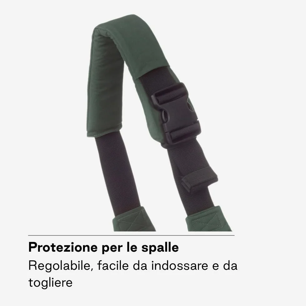 Jané Catch Fascia Portabebè Fianco, Porto Laterale, Regolabile, Ergonomica e Antiscivolo, 100% Cotone, 9-48 Mesi, Verde