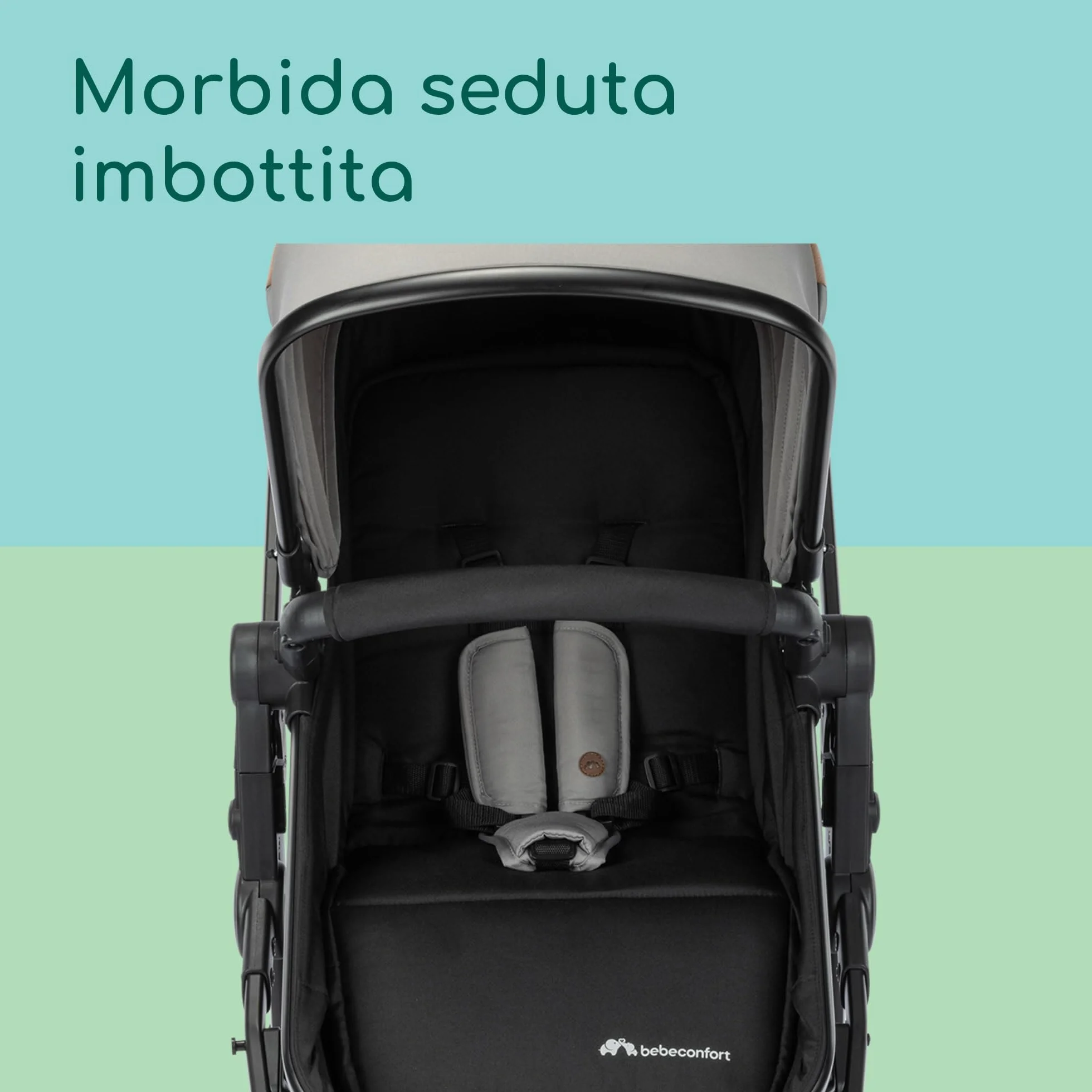 Bebeconfort Haze Trio Lux Passeggino Trio 0-4 anni 22 kg 2 in 1 Tinted Grey