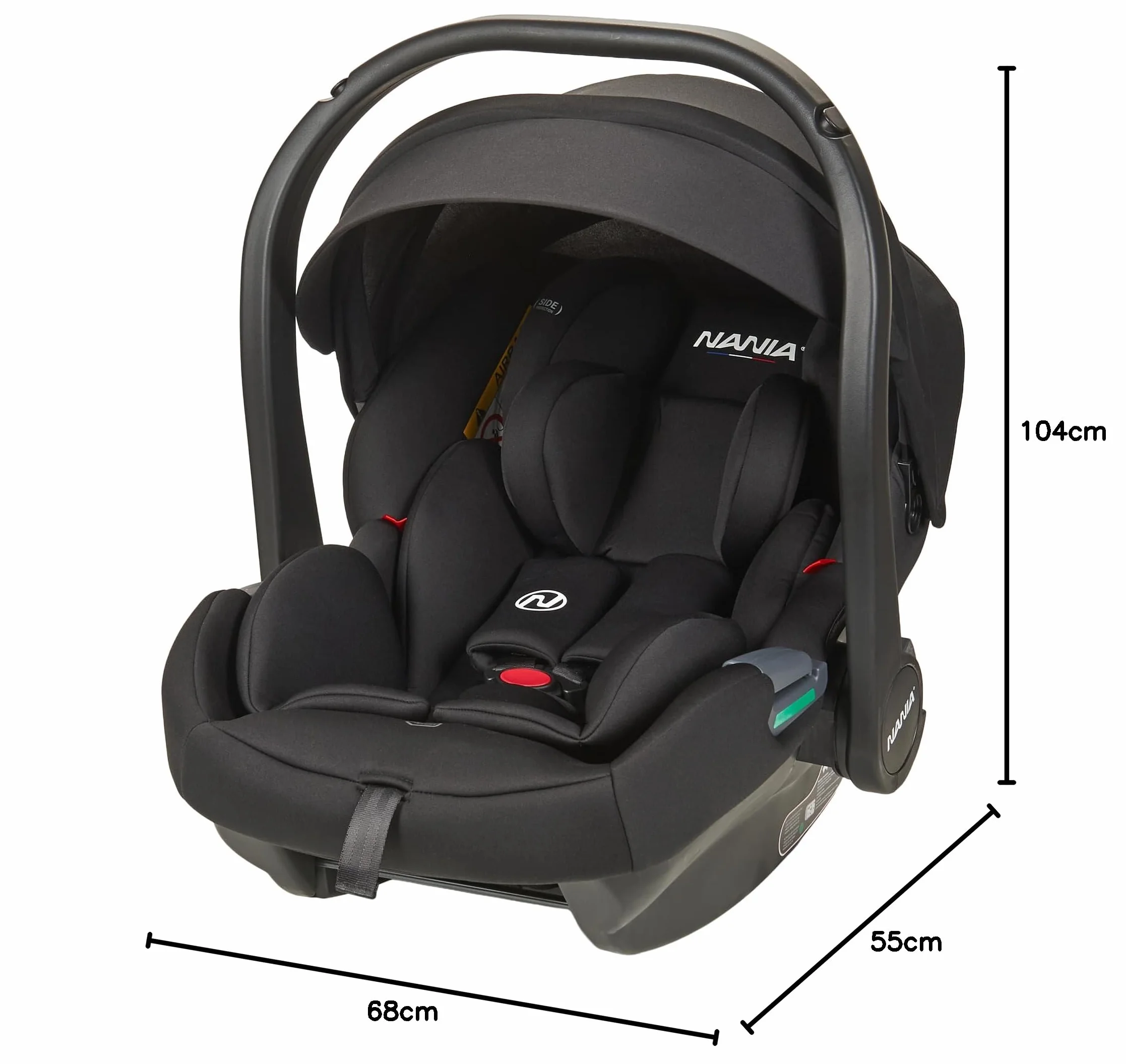 Nania Myla Passeggino combinato 2 in 1 compatto leggero 0-4 anni max 22 kg seggiolino auto Rimini 40-87 cm 0-13 kg protezione laterale comfort