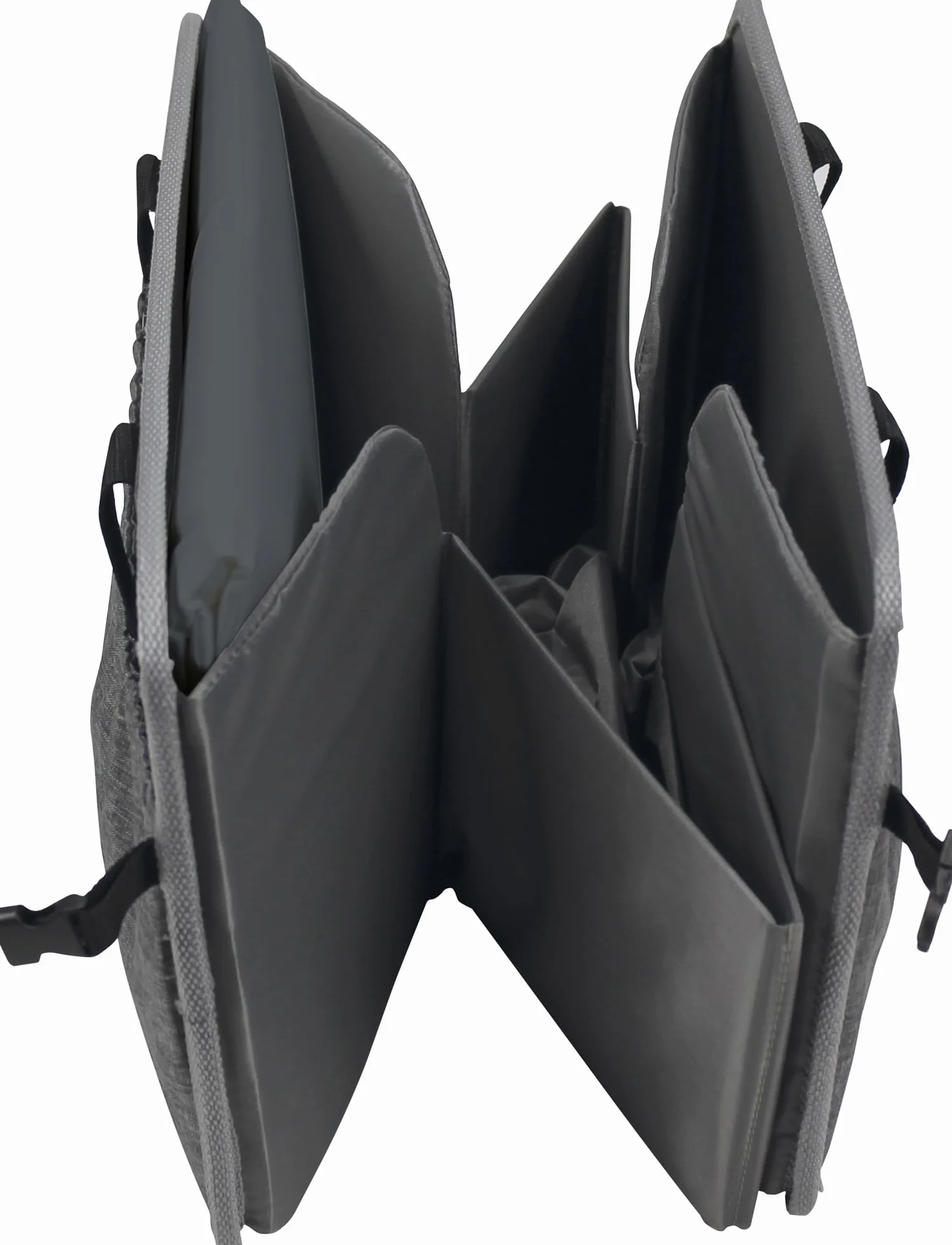 Dooky Original Traveller - lettino pieghevole per bambini - super leggero, tasche esterne, 41 x 74 cm (assemblato) /41 x 26 cm (piegato), 100% poliestere, nero