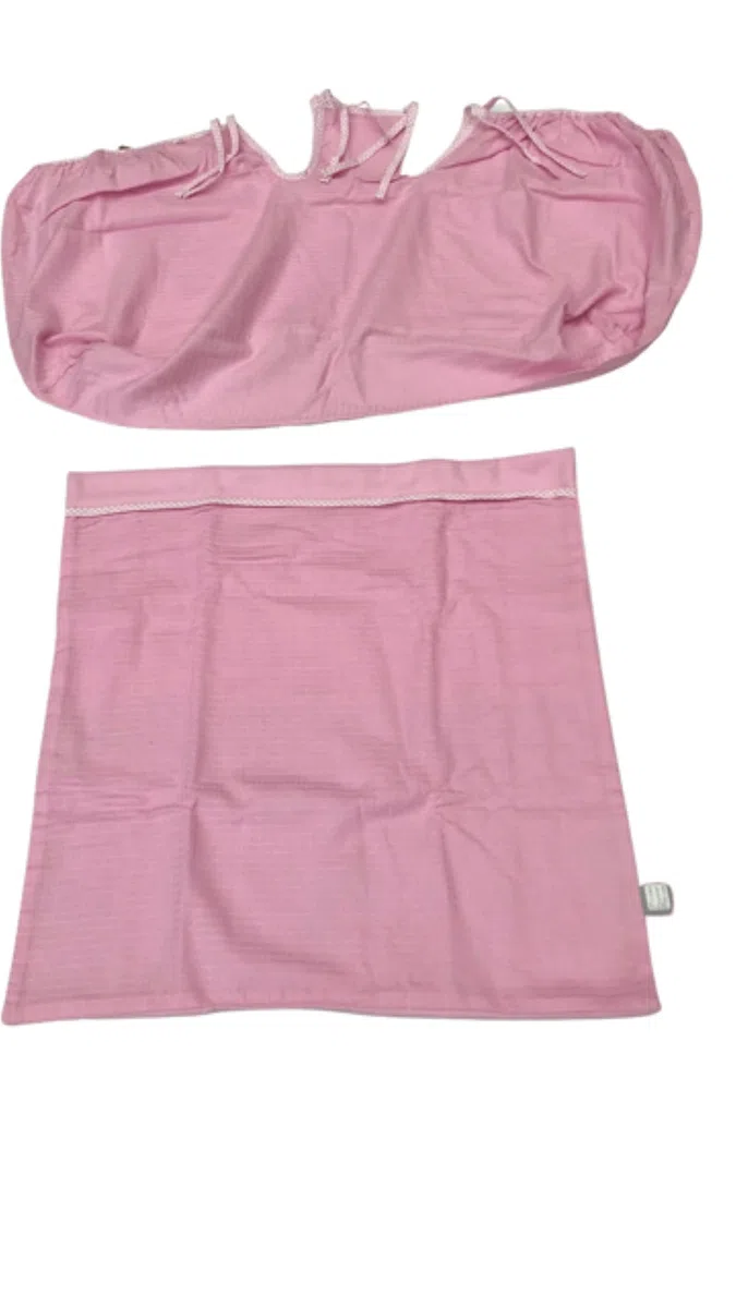 Moses Basket Me - Set di 2 medicazioni per culla in vimini e vimini, con copertura in pile e fodera (culla non inclusa)